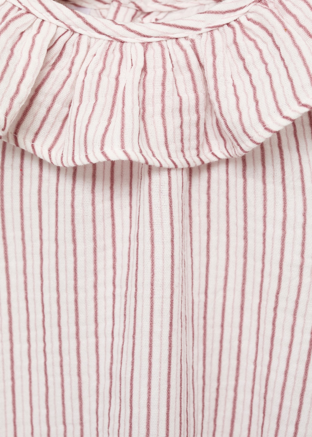 Striped cotton one-piece suit - Kids | MANGO USA