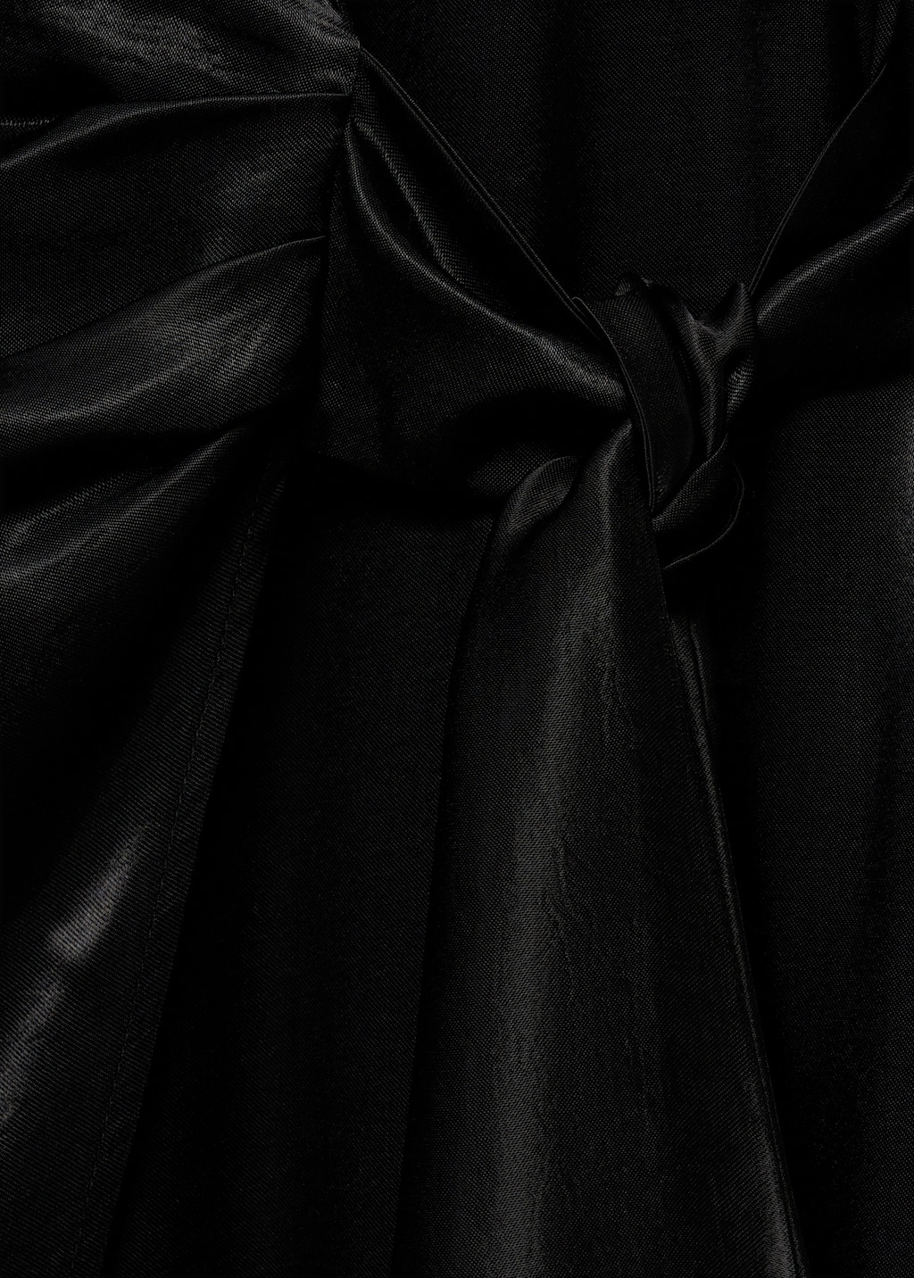 Wrap midi-dress with knot