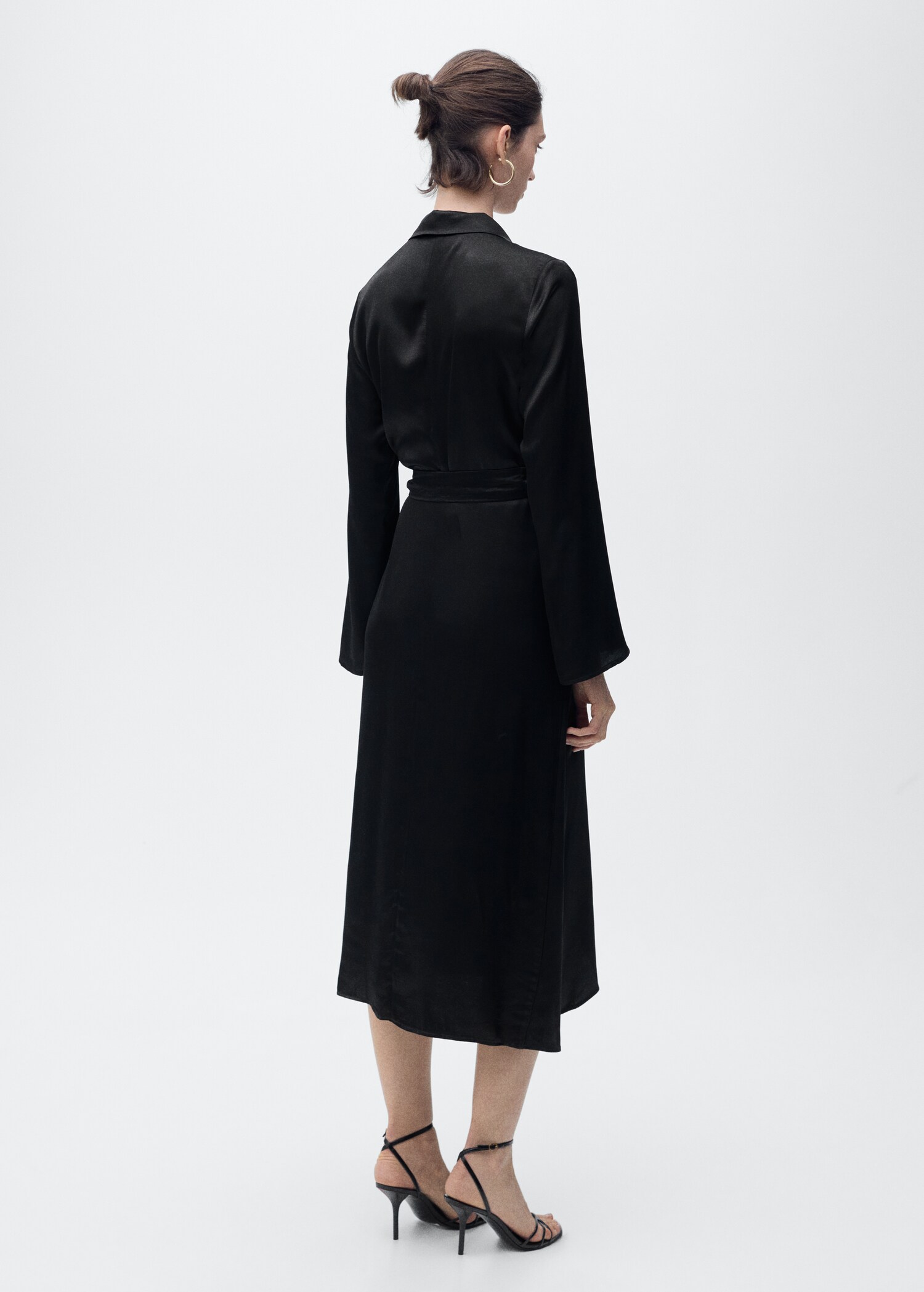 Wrap midi-dress with knot - Reverse of the article