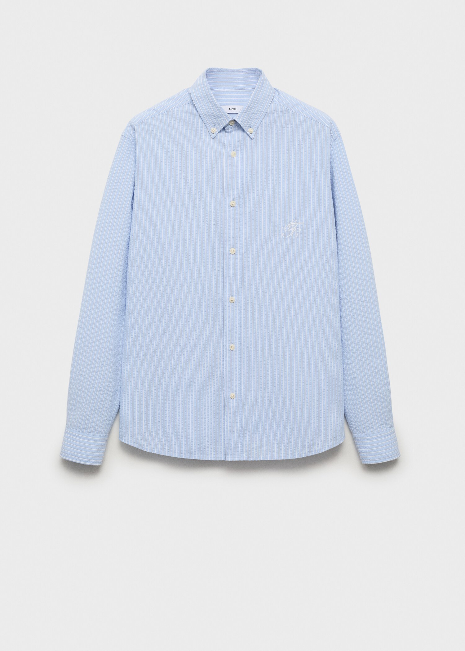 Camisa regular fit algodón seersucker - Artículo sin modelo
