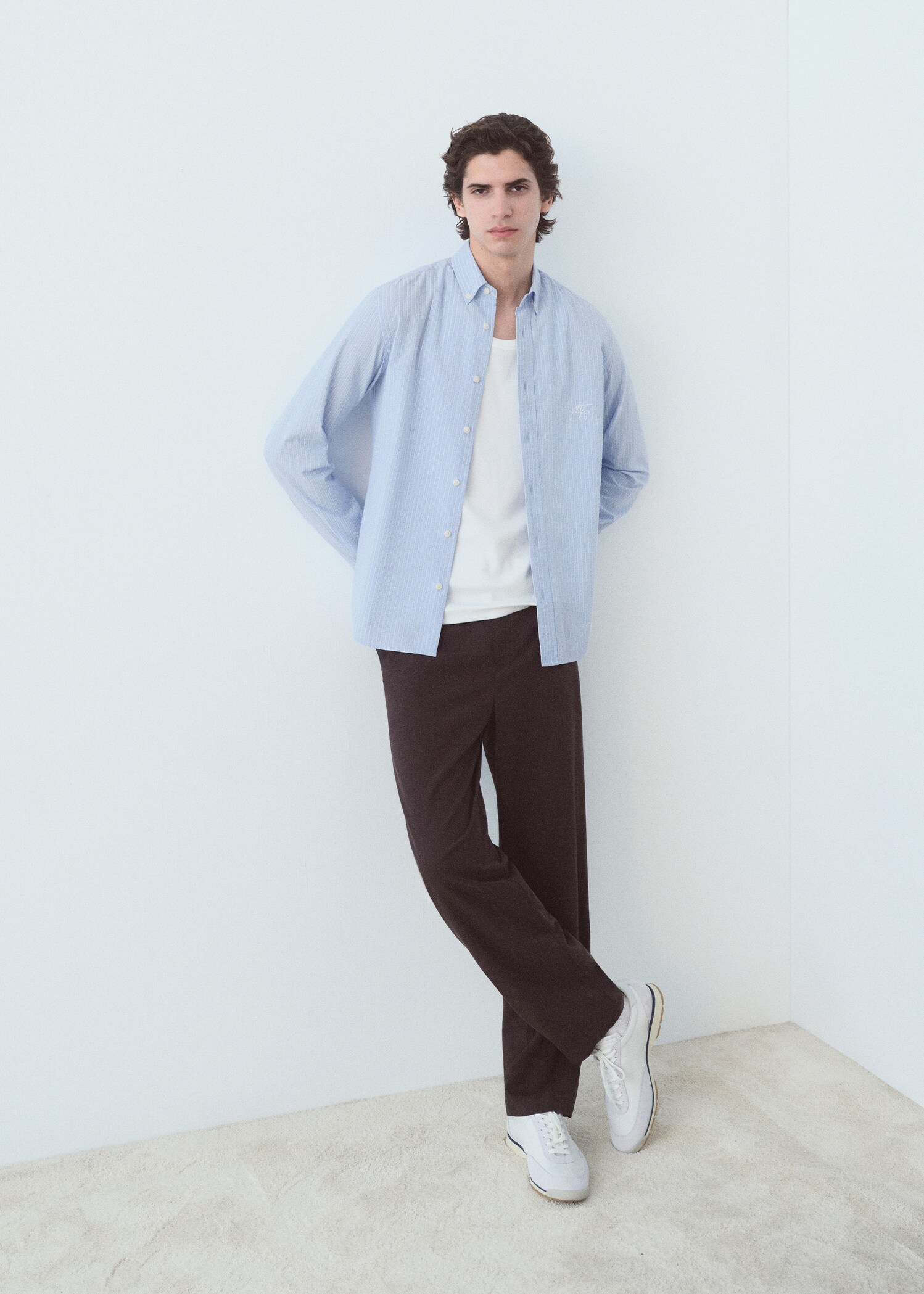 Camisa regular fit algodón seersucker - Detalle del artículo 6