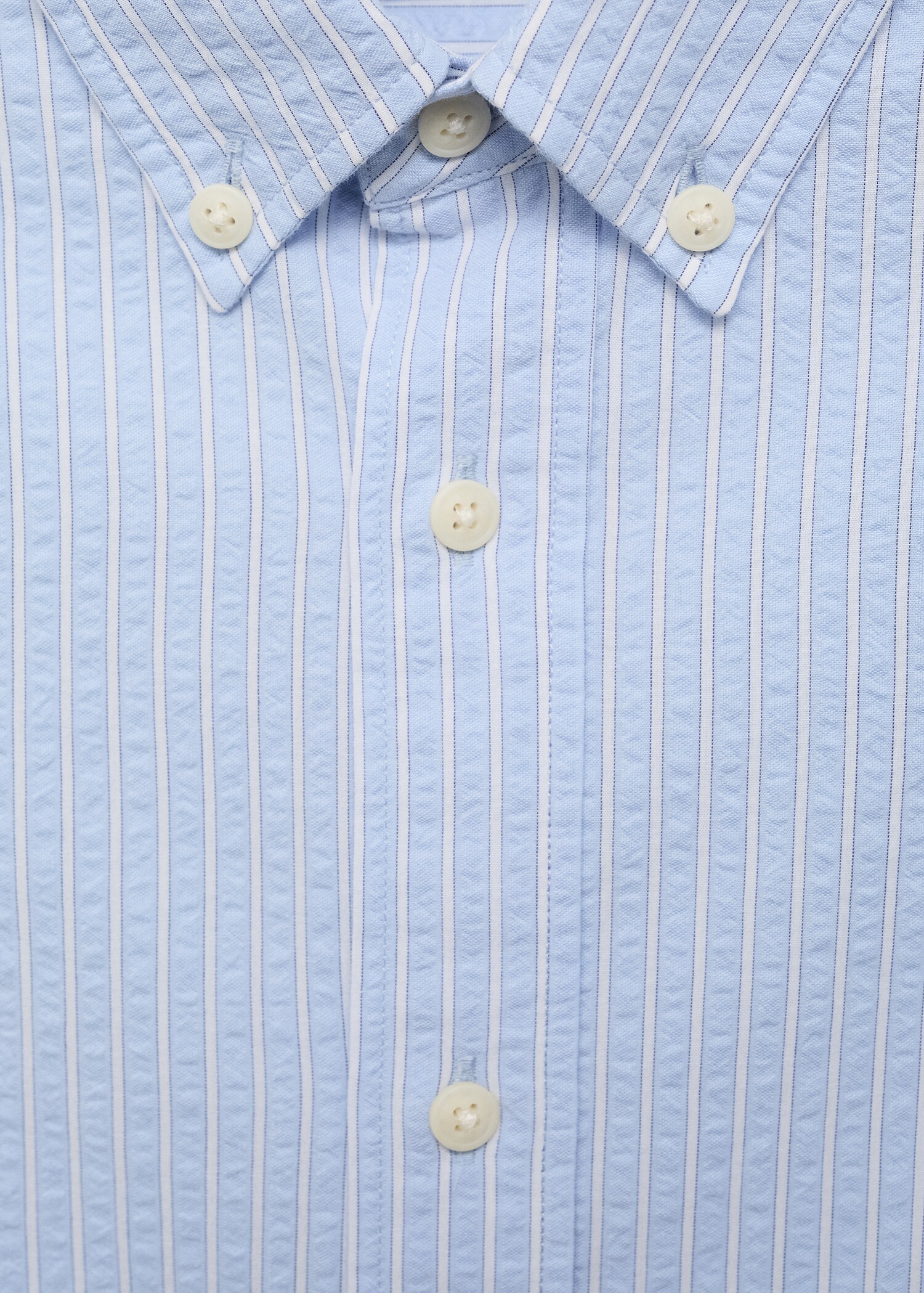 Camisa regular fit algodón seersucker - Detalle del artículo 8