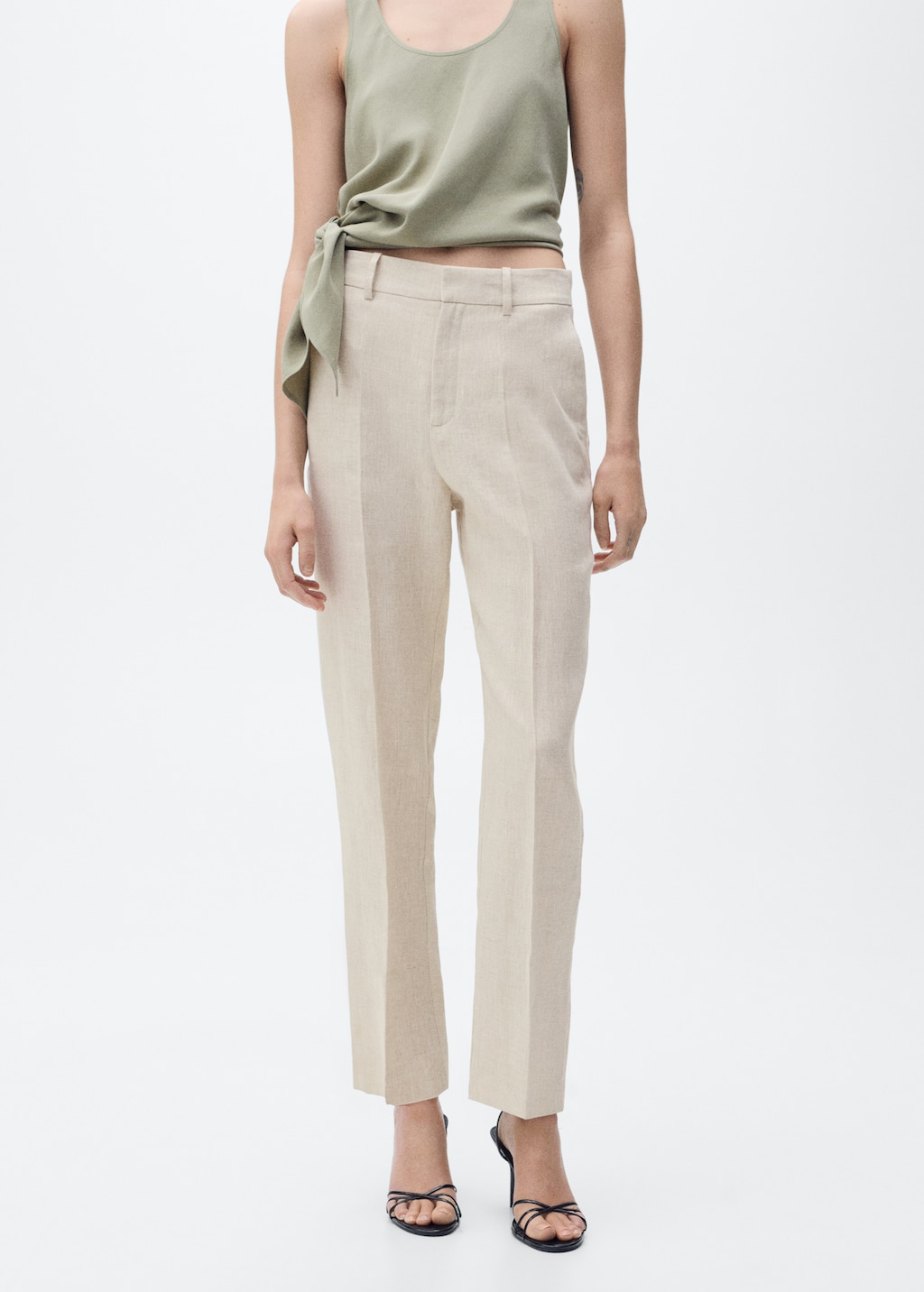 Pantalón traje lino