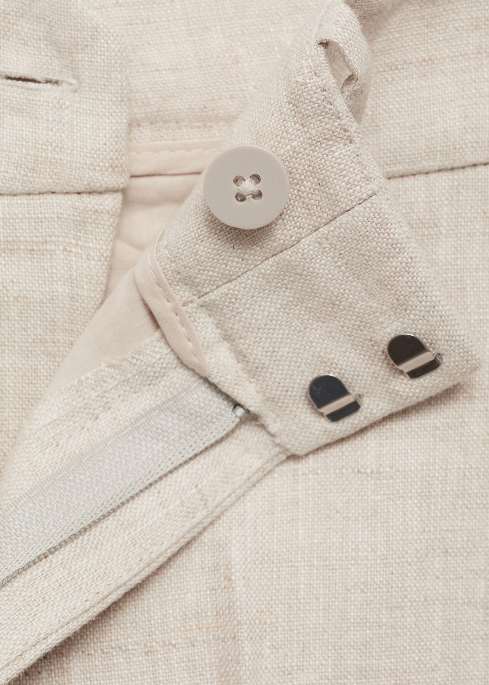Linen suit trousers - Details of the article 0