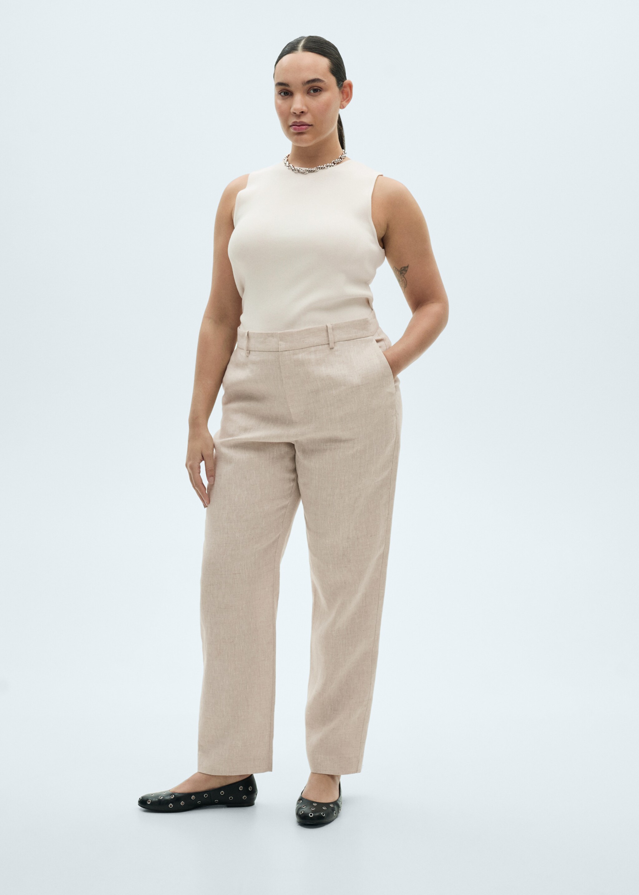 Pantalón traje lino - Detalle del artículo 3