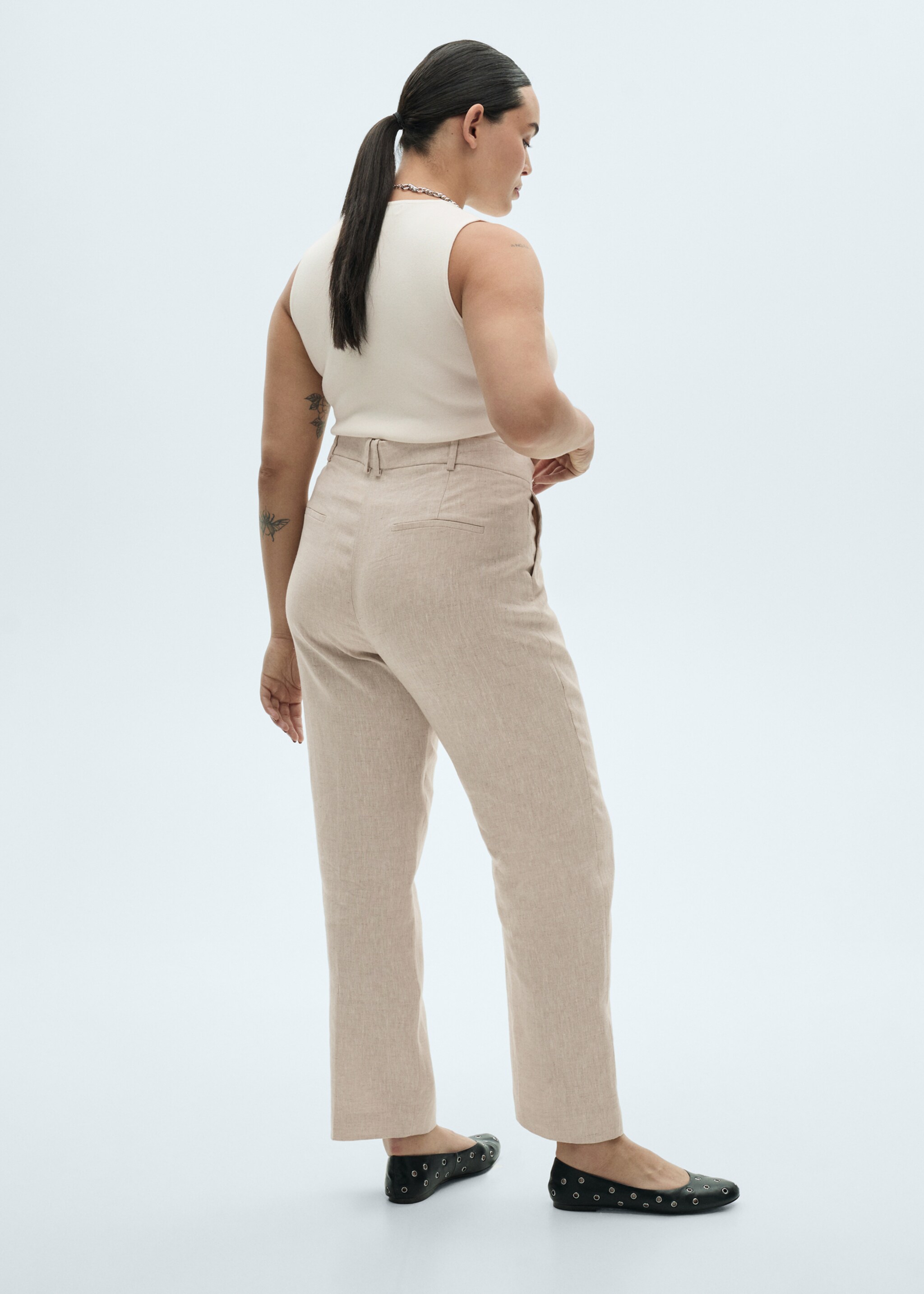 Pantalón traje lino - Detalle del artículo 4