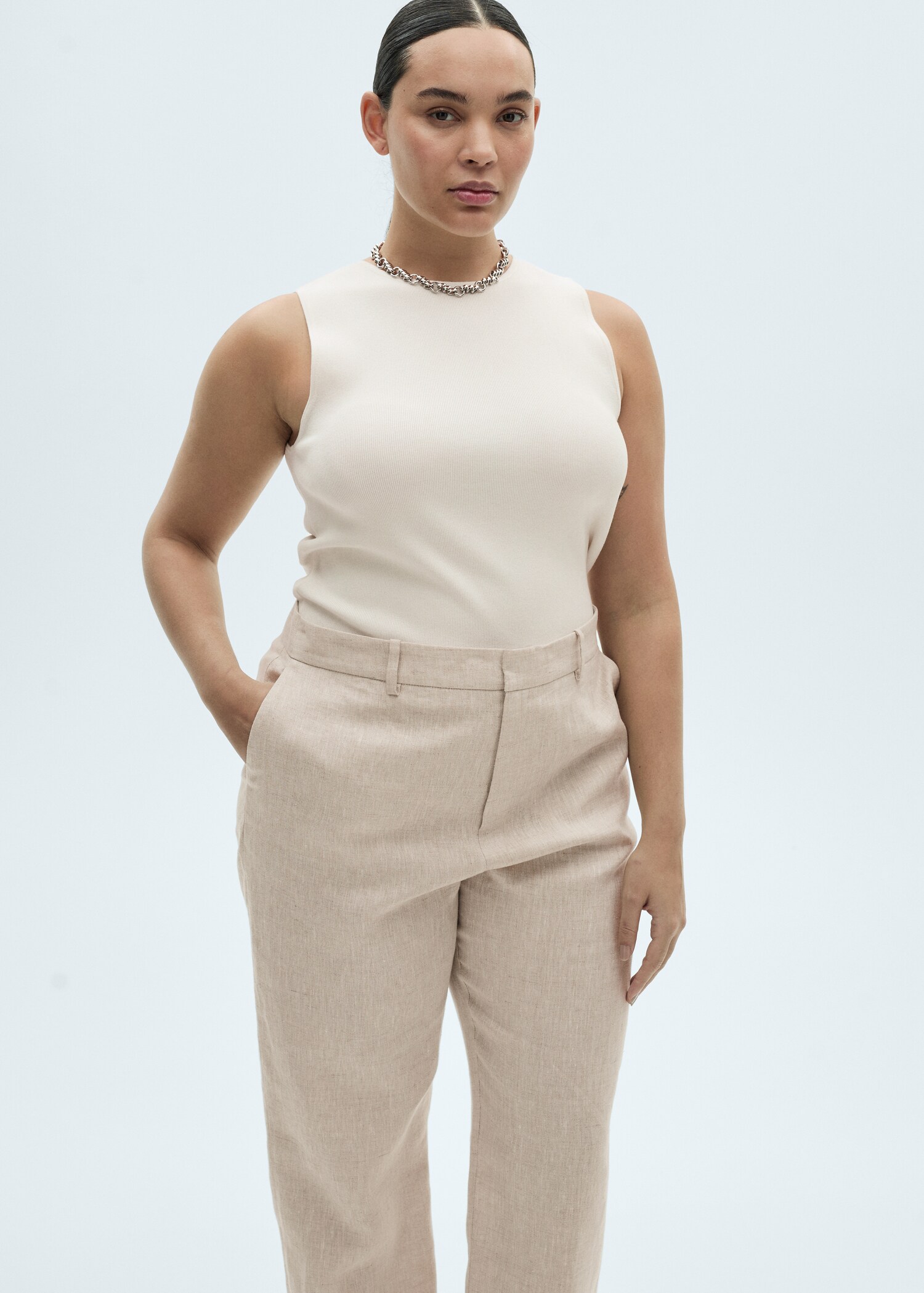 Pantalón traje lino - Detalle del artículo 5
