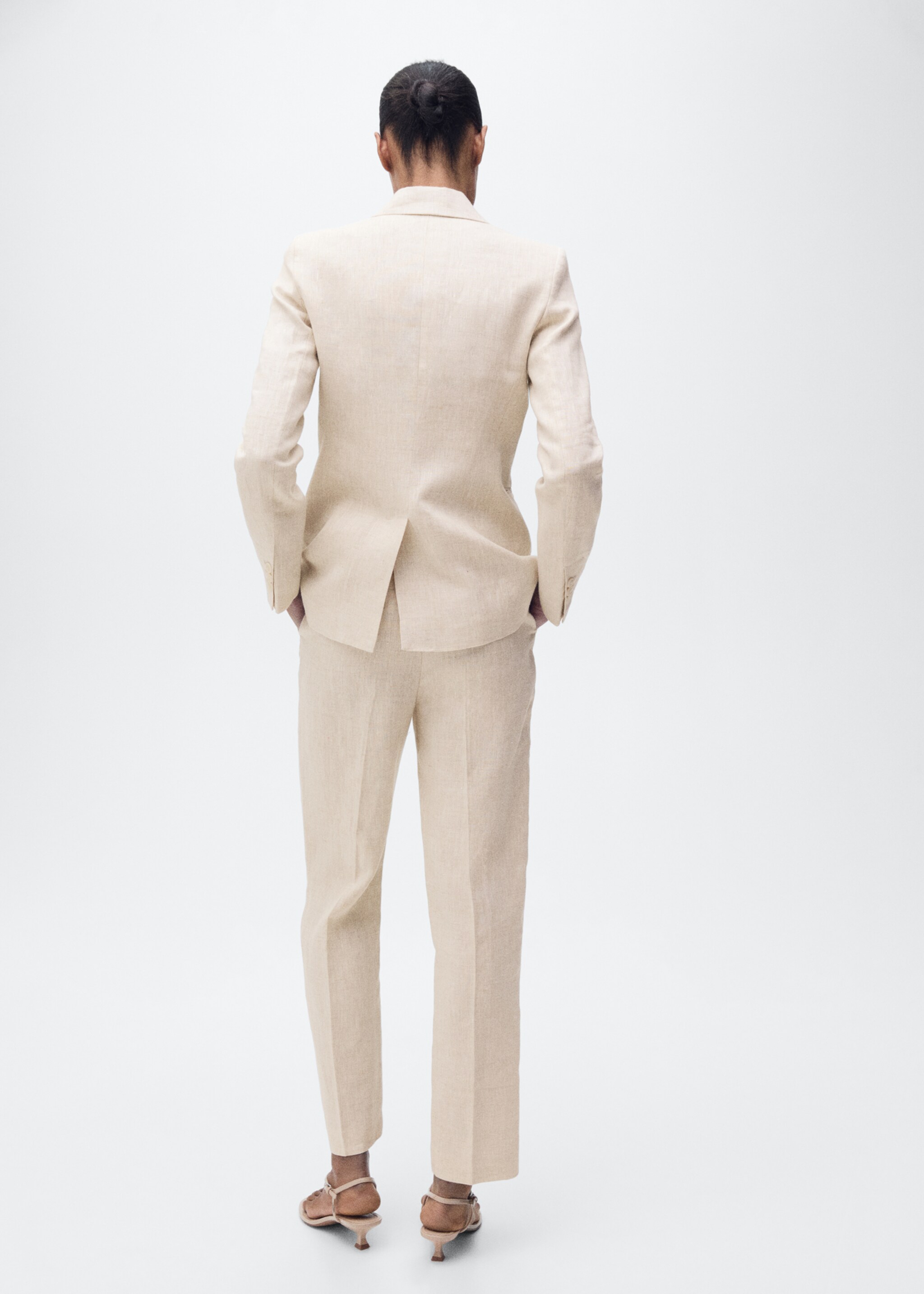 Pantalón traje lino - Reverso del artículo