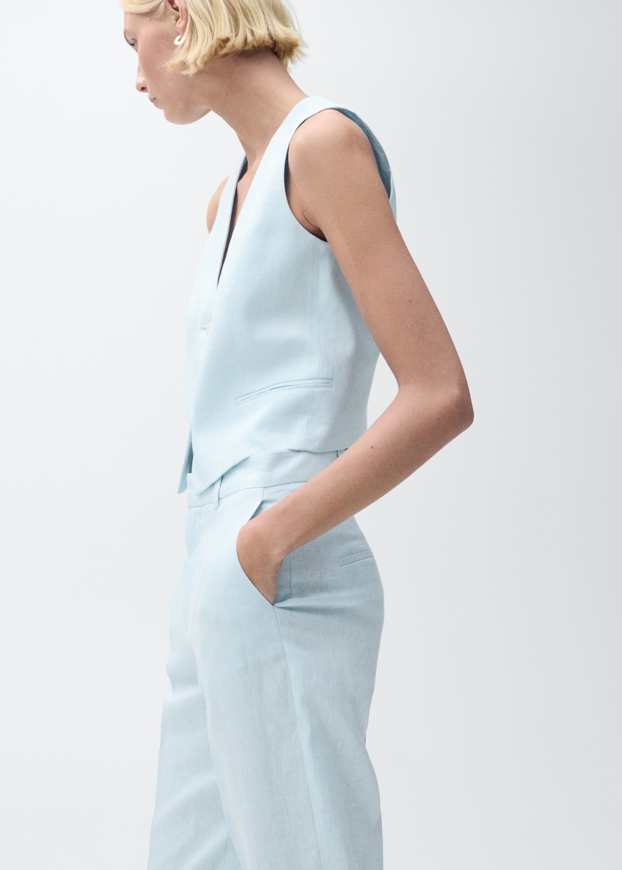 Pantalón traje lino - Detalle del artículo 1