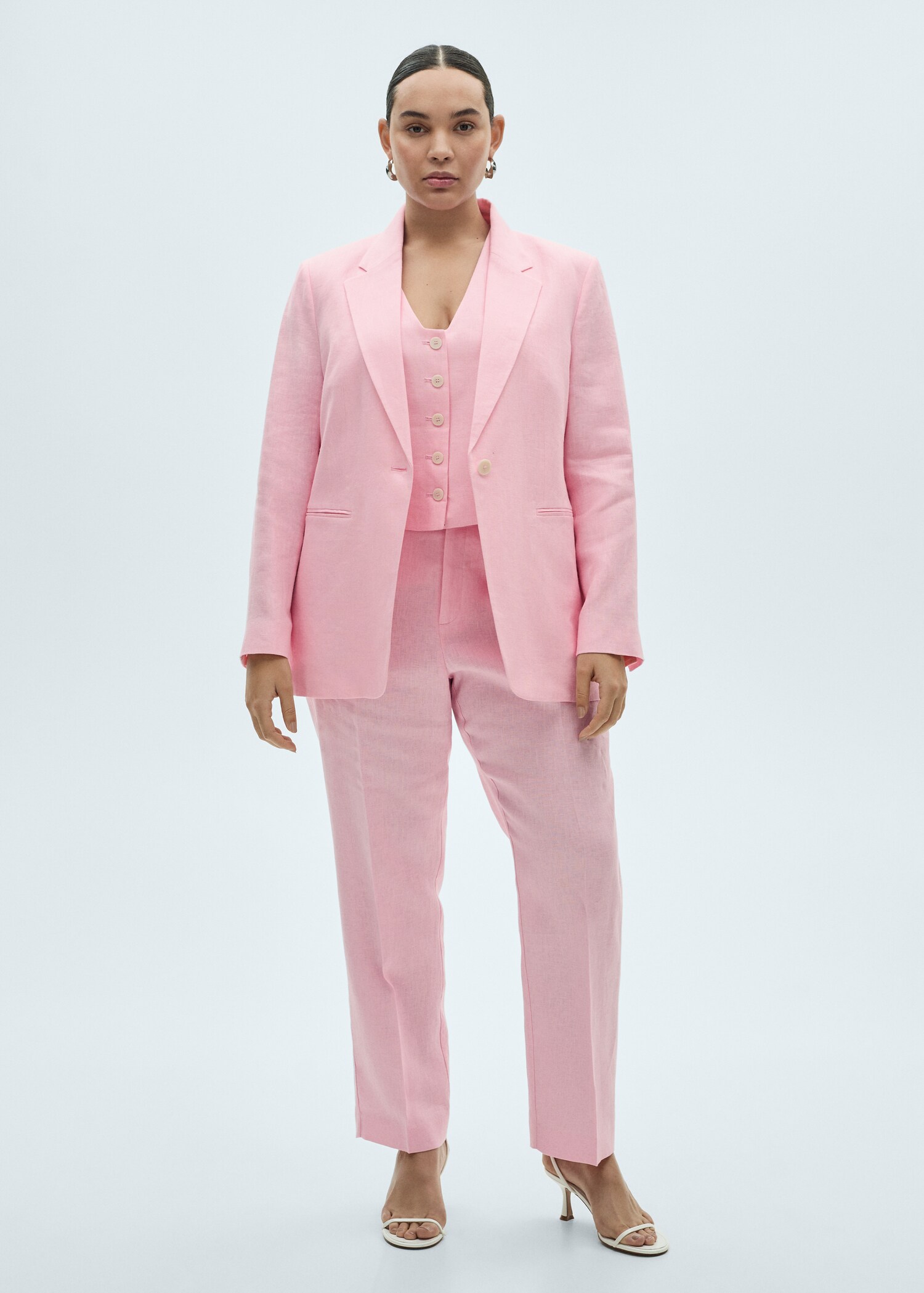 Linen suit trousers - Details of the article 3