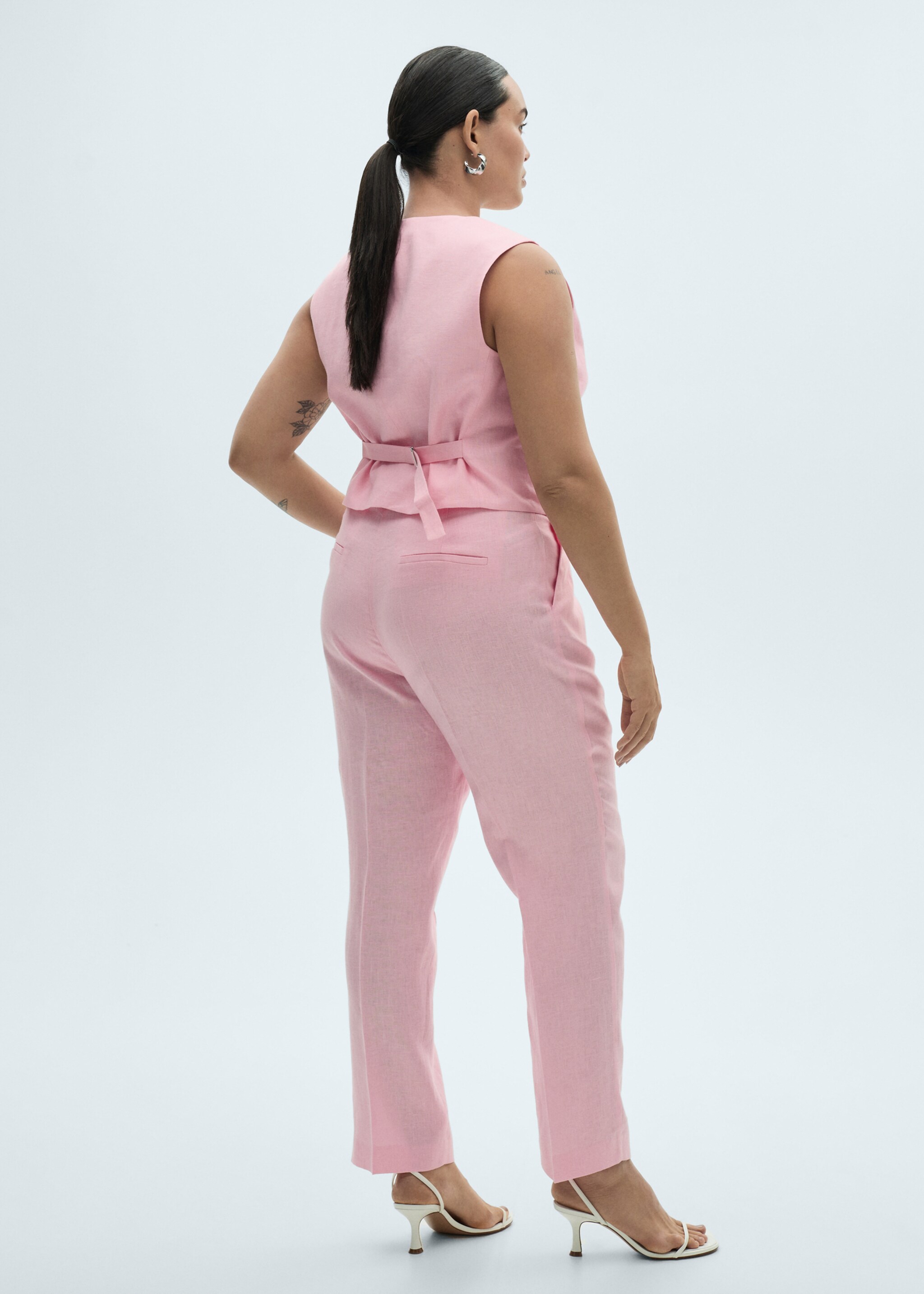 Pantalón traje lino - Detalle del artículo 4