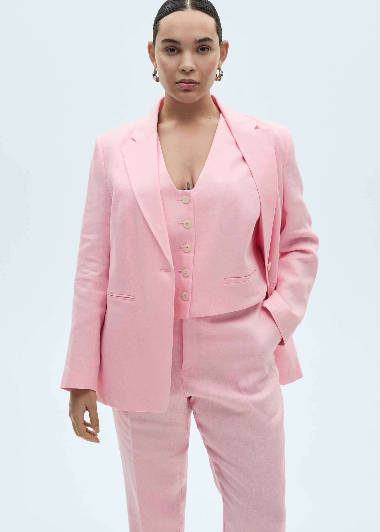 Linen suit trousers - Details of the article 5