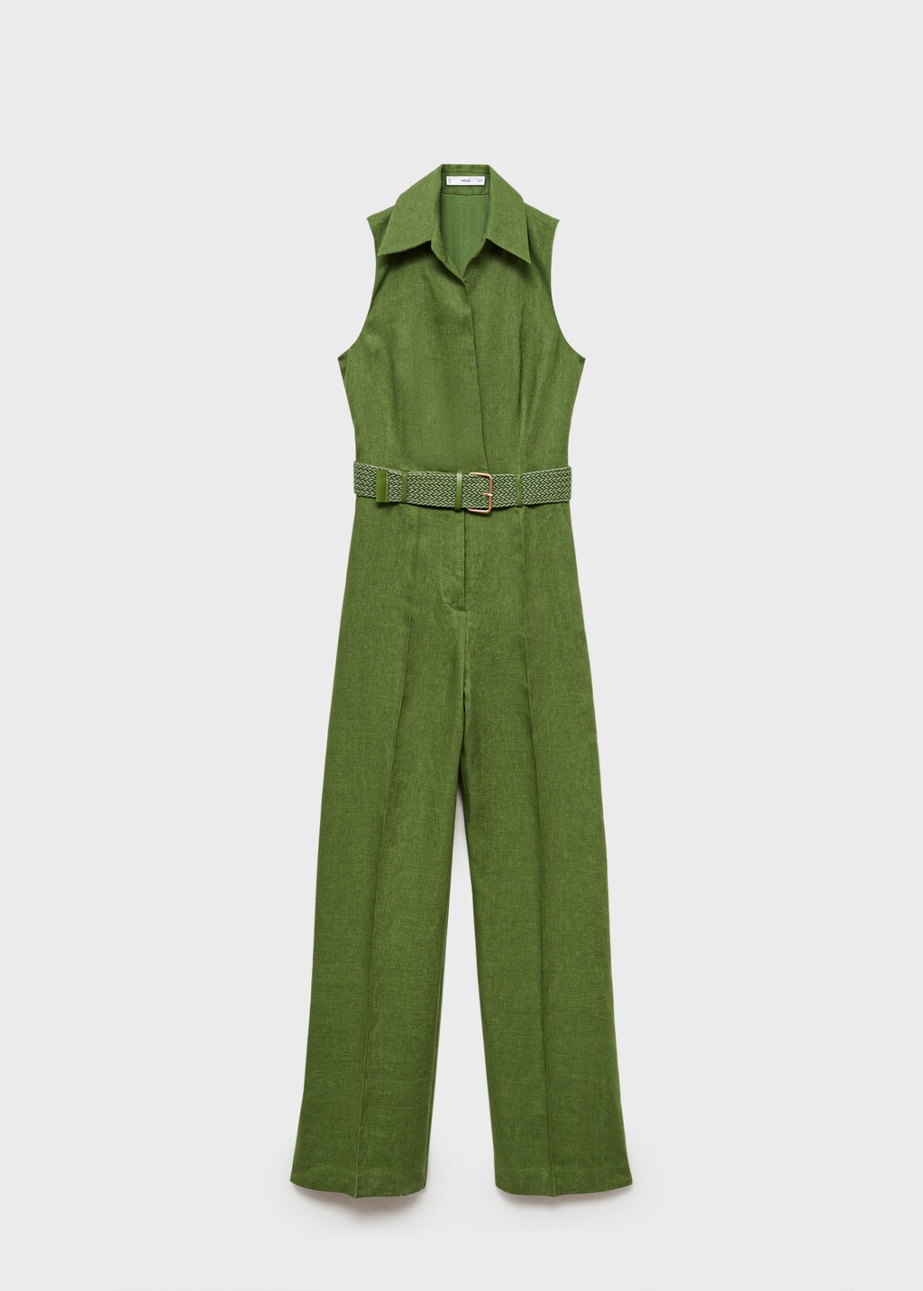 Linen shirt jumpsuit with belt | MANGO Canada