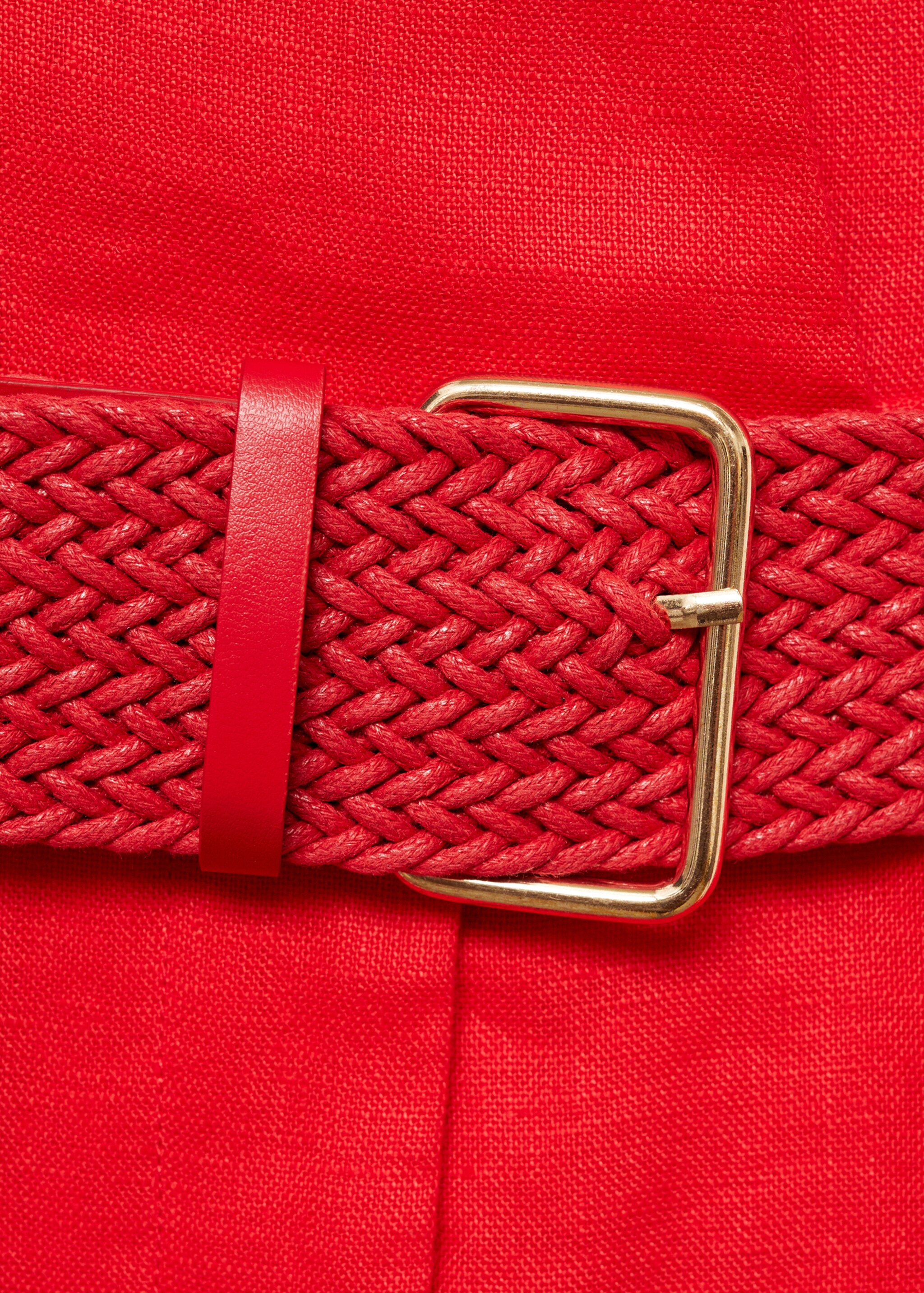Mono camisero lino cinturón - Detalle del artículo 0