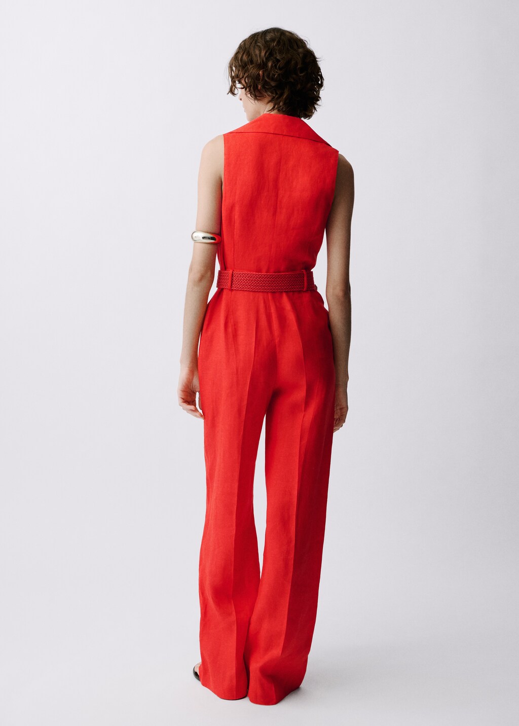 Linen shirt jumpsuit with belt - Women | MANGO USA Linen shirt jumpsuit with belt - Women | MANGO USA