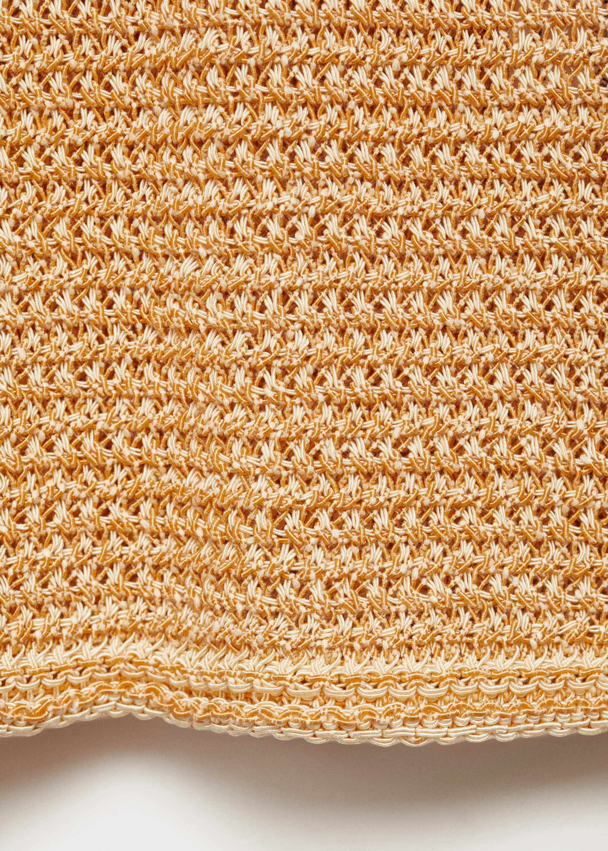 Short-sleeved chunky-knit sweater - Details of the article 0