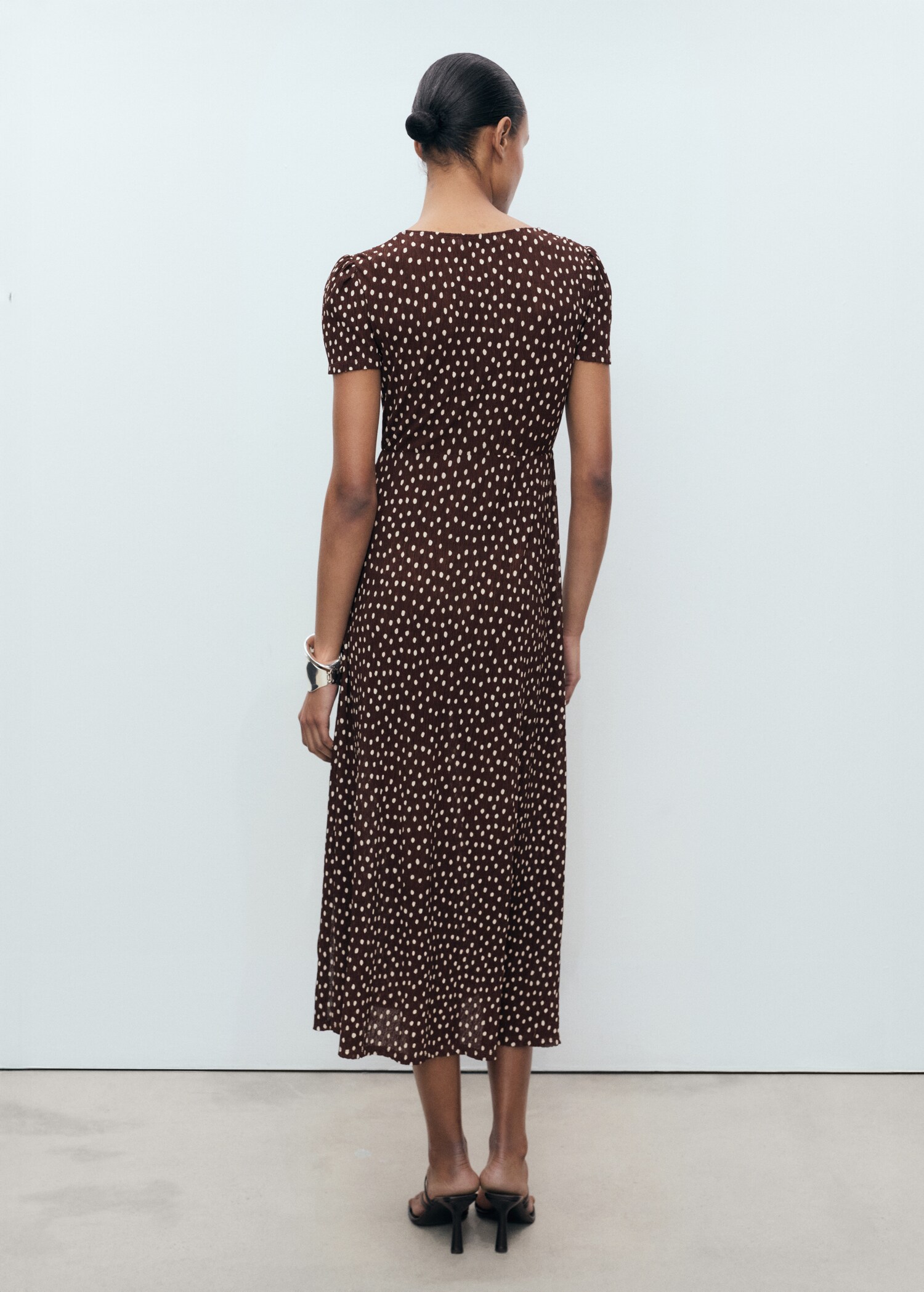 Robe midi à imprimé - Verso de l’article