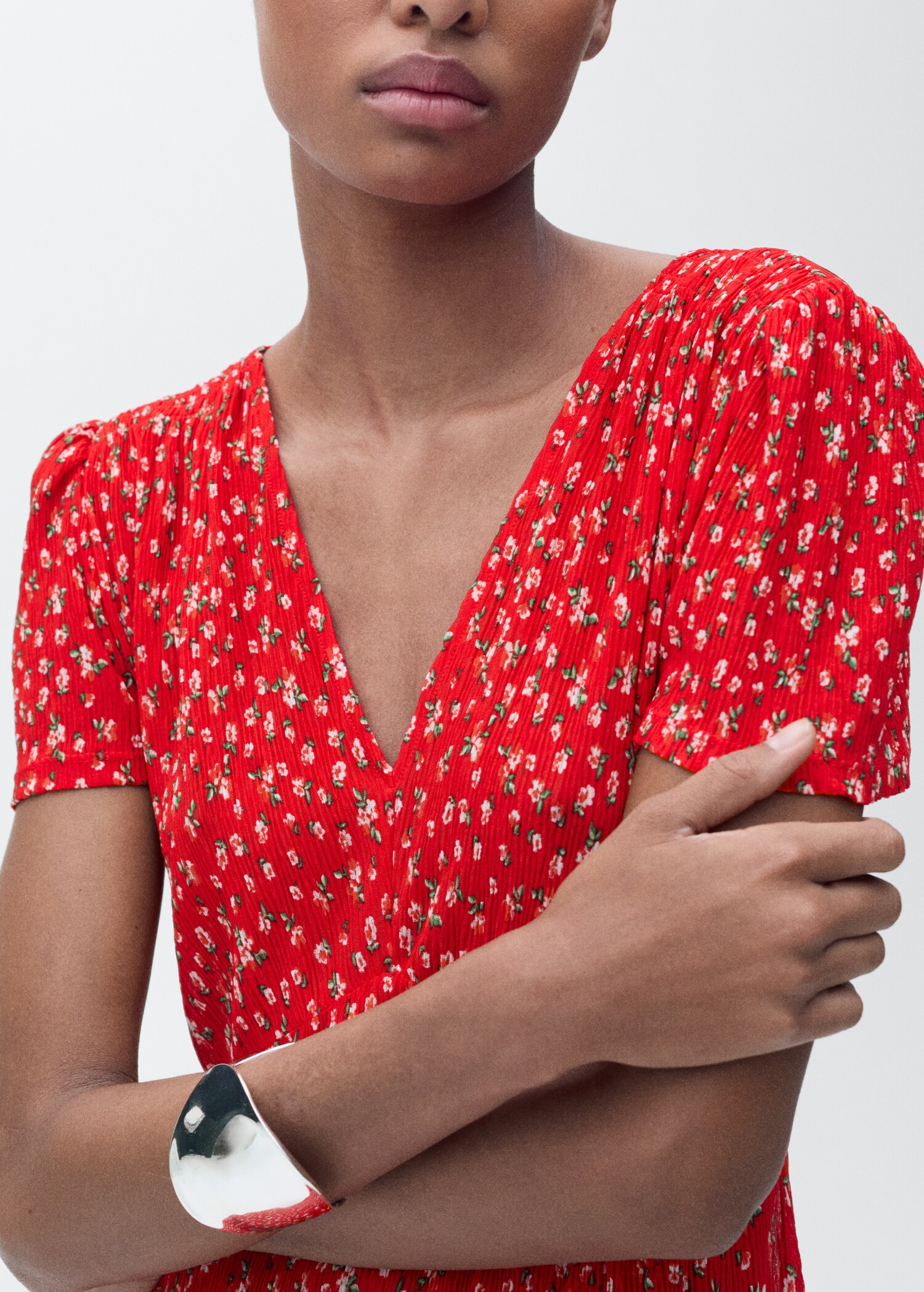Vestido midi estampado - Detalle del artículo 1