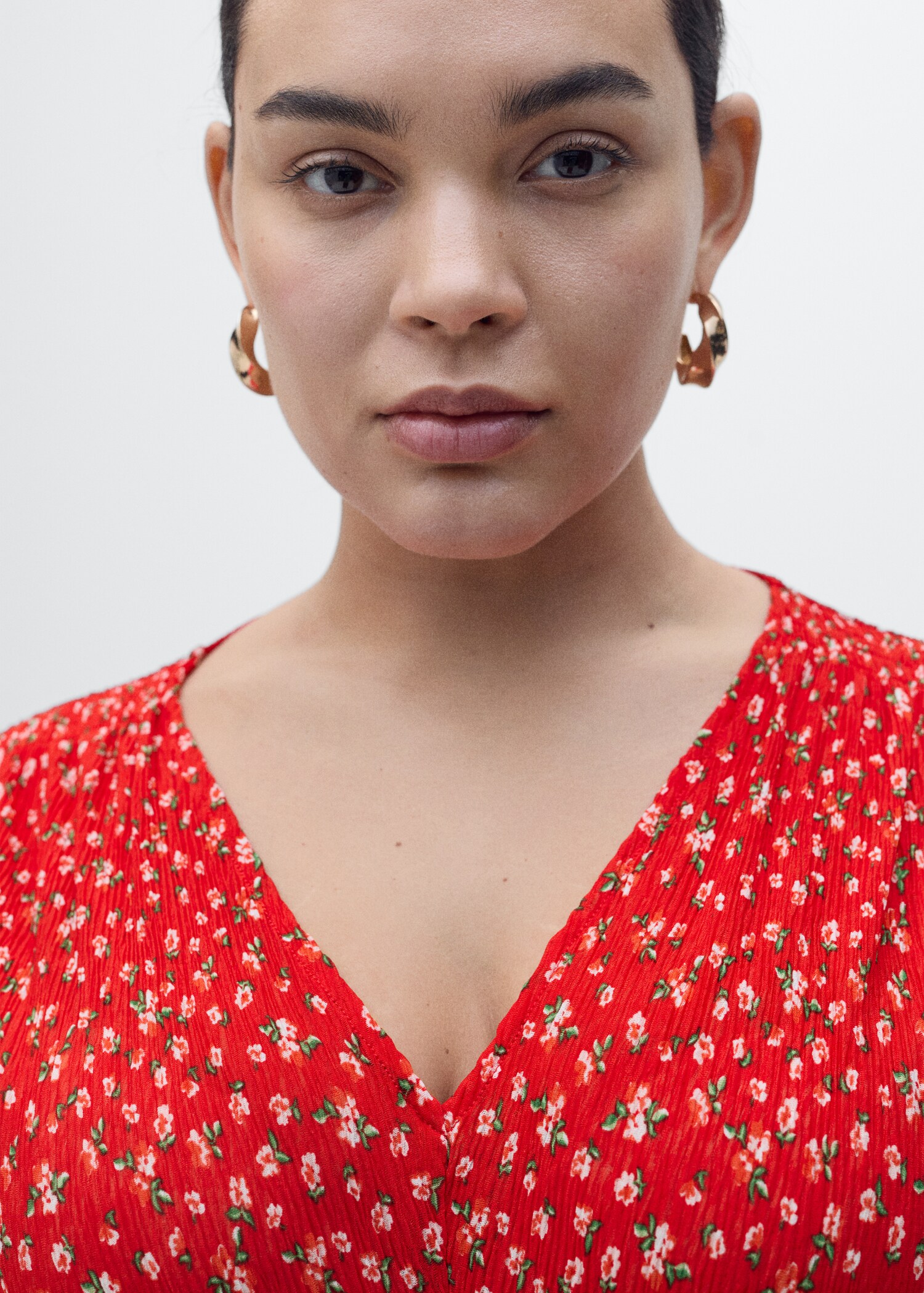 Vestido midi estampado - Detalle del artículo 4