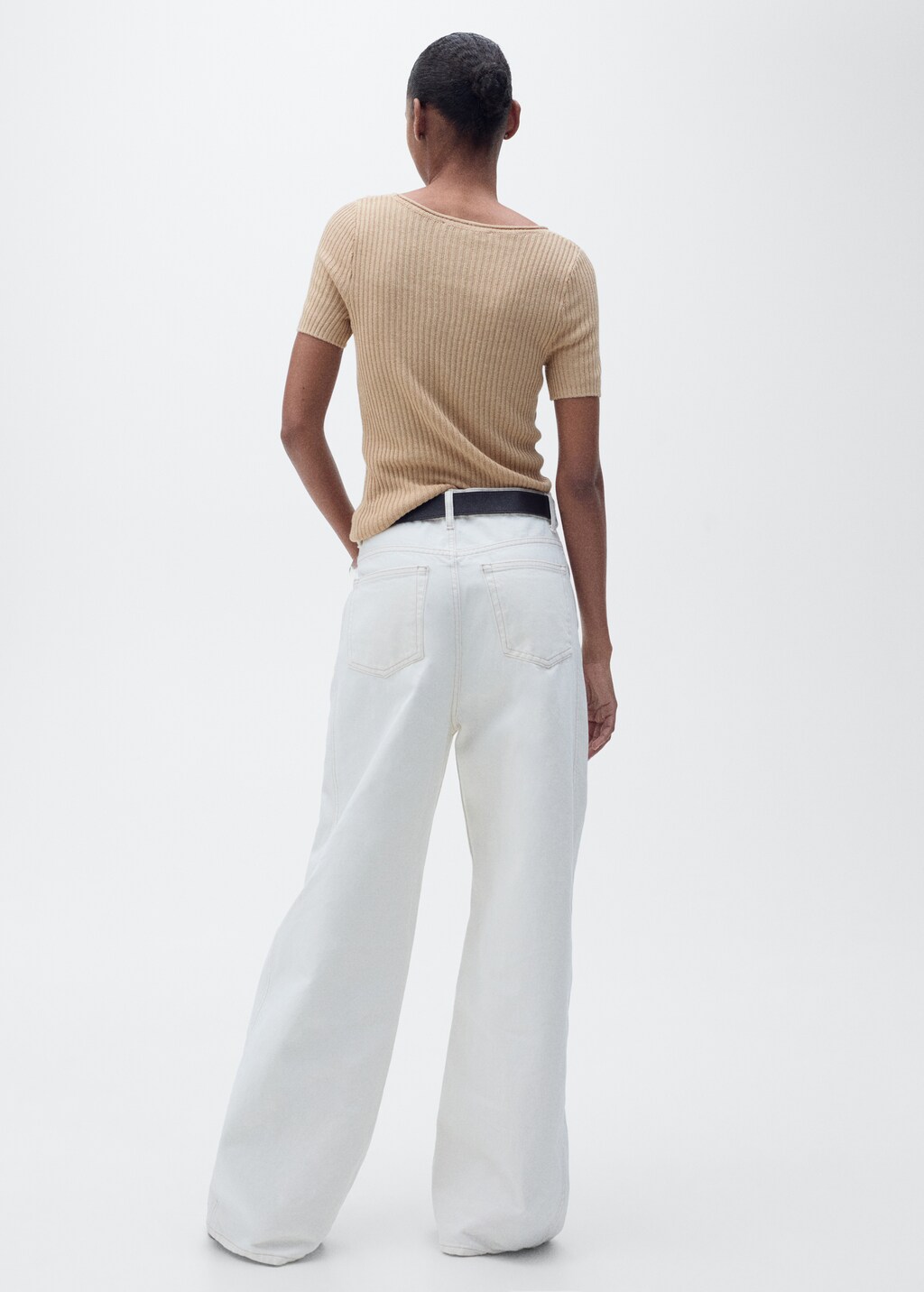 Linen-blend knitted sweater - image 3