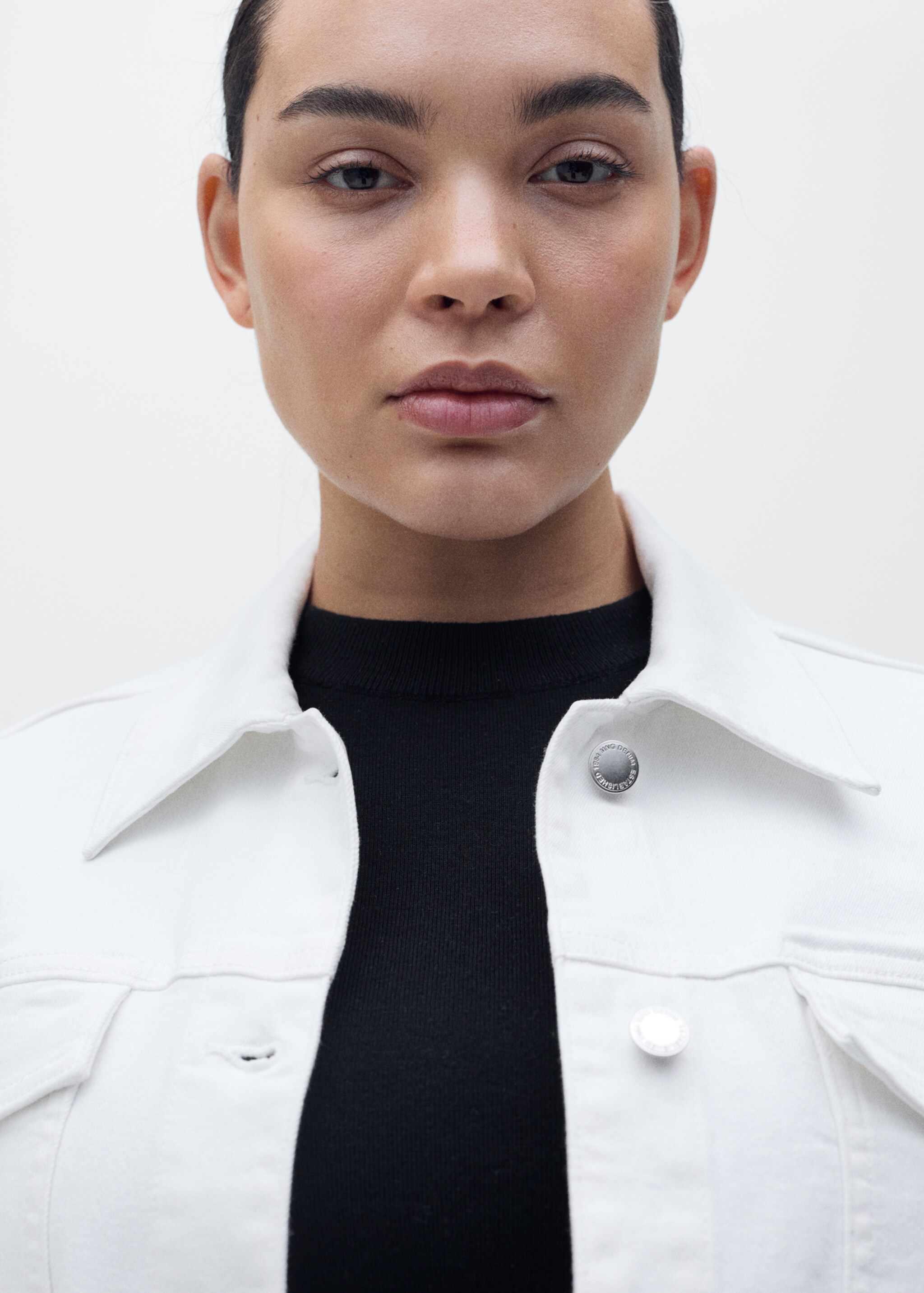 Crop denim jacket - Details of the article 4