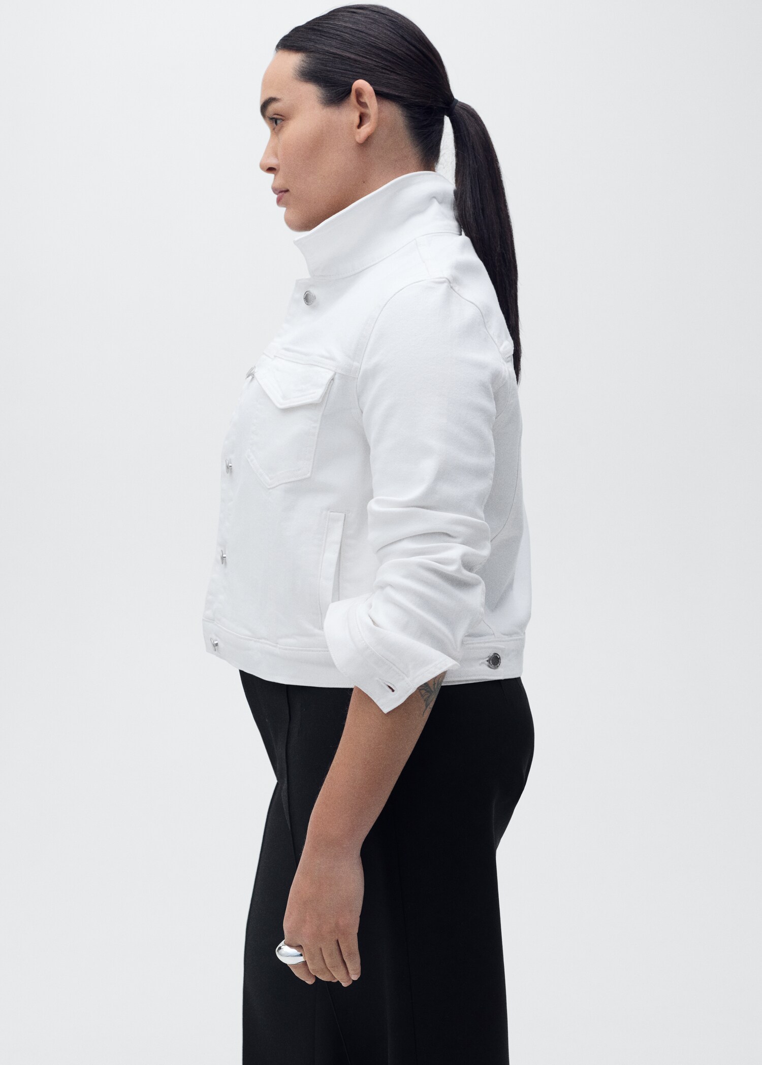 Crop jeansjacka - Detaljer om artikeln 5
