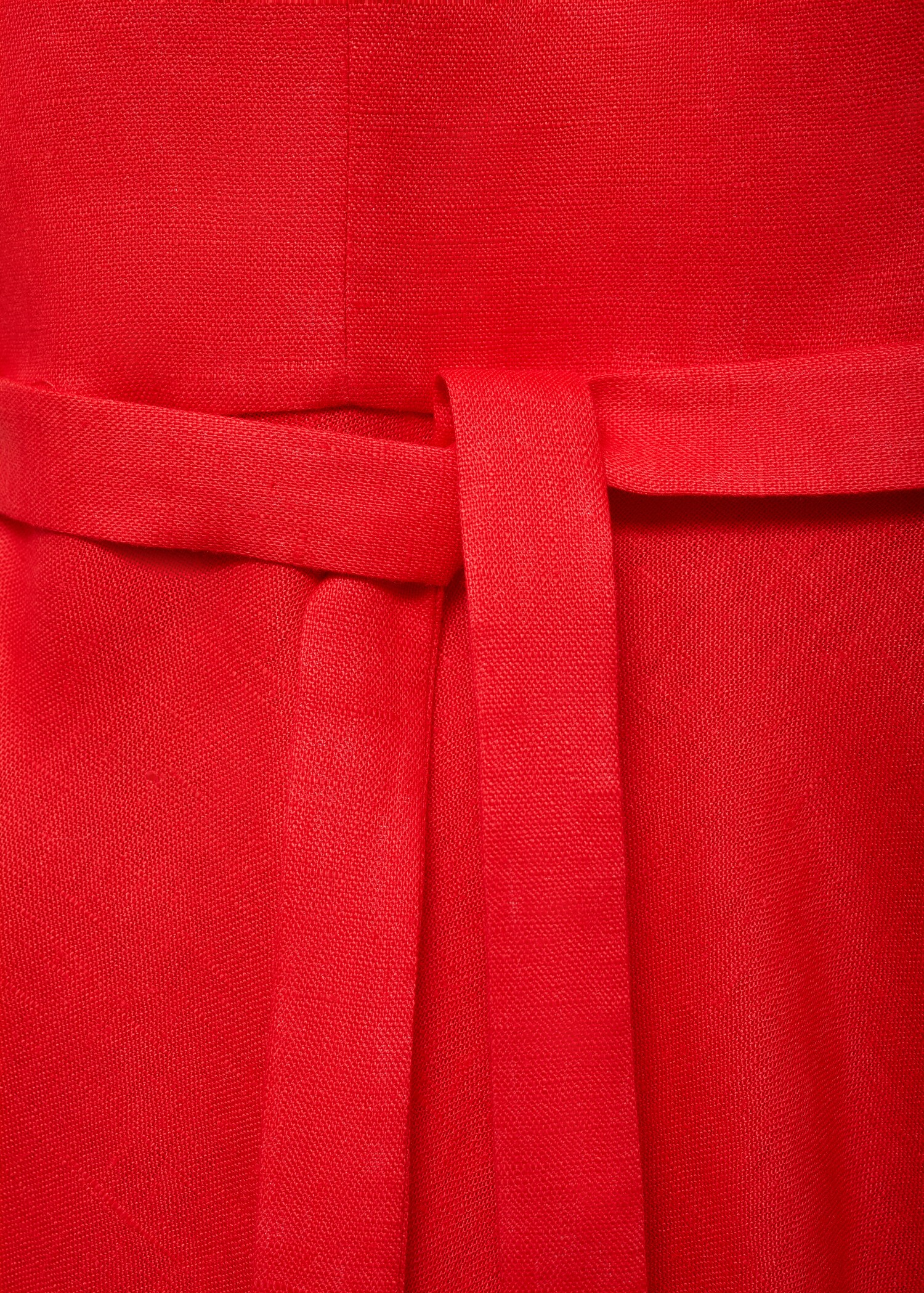 Bow linen-blend dress - Details of the article 8