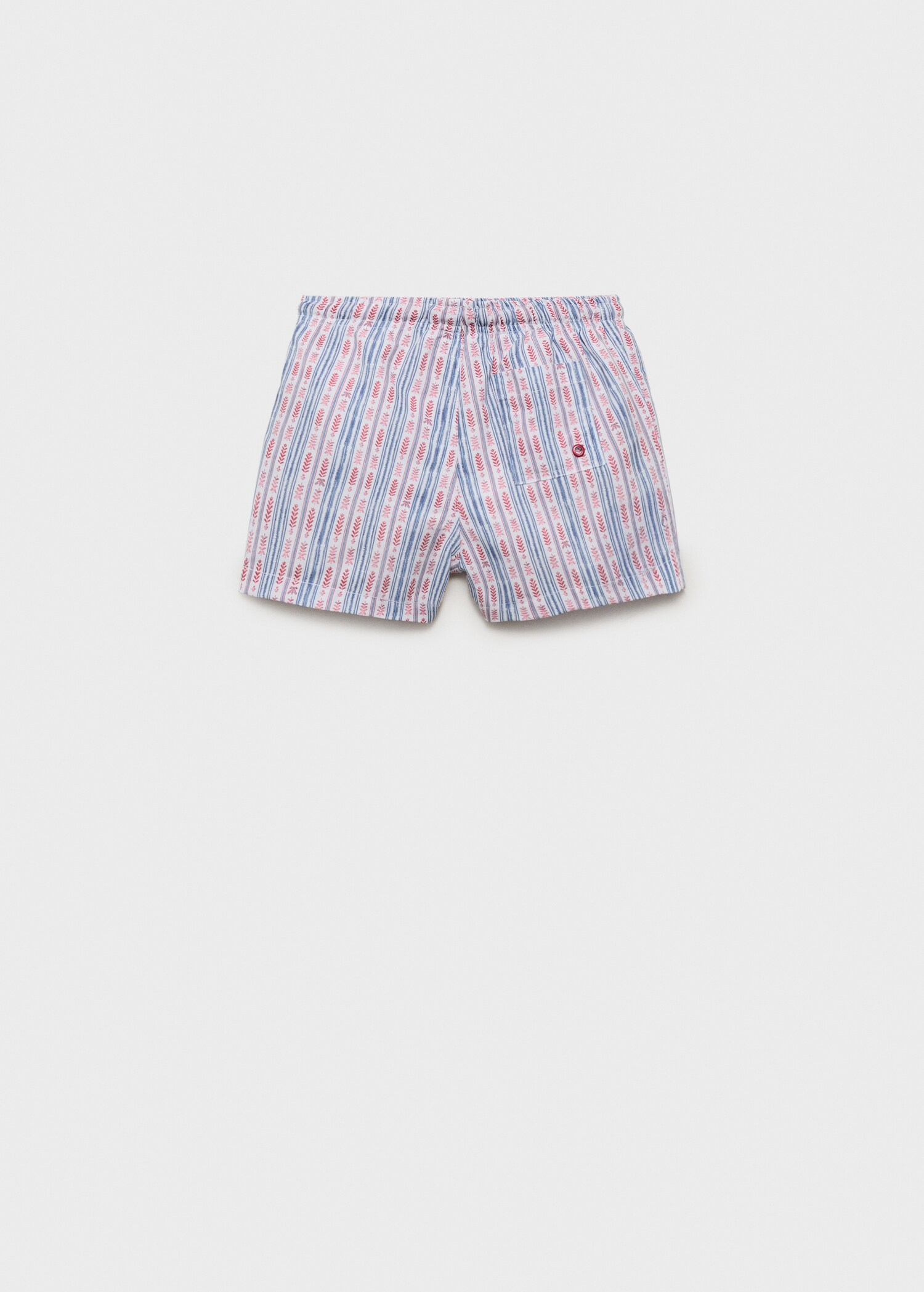 Printed swimming trunks - Reverse of the article