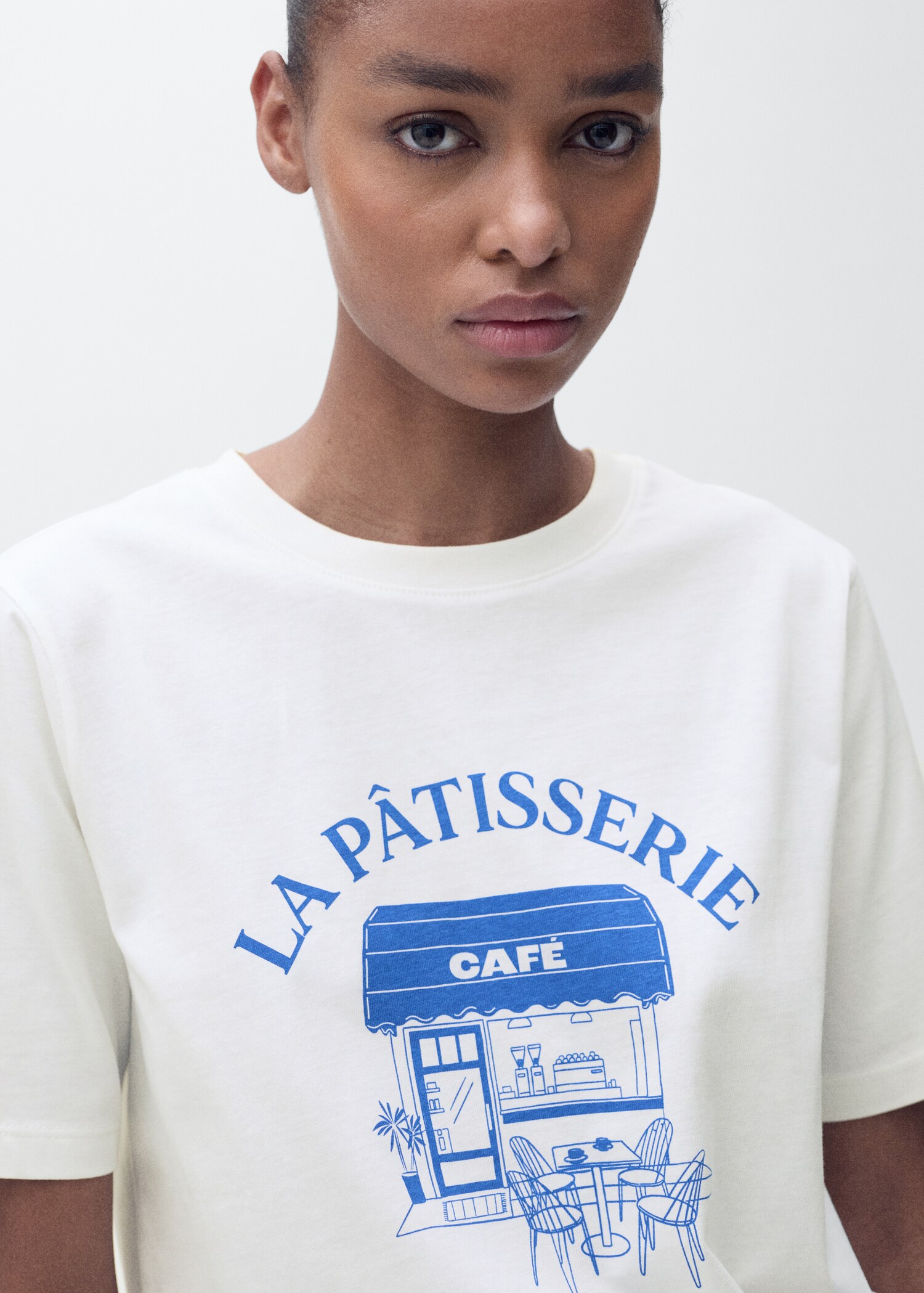 Short-sleeved printed t-shirt - Women | MANGO USA