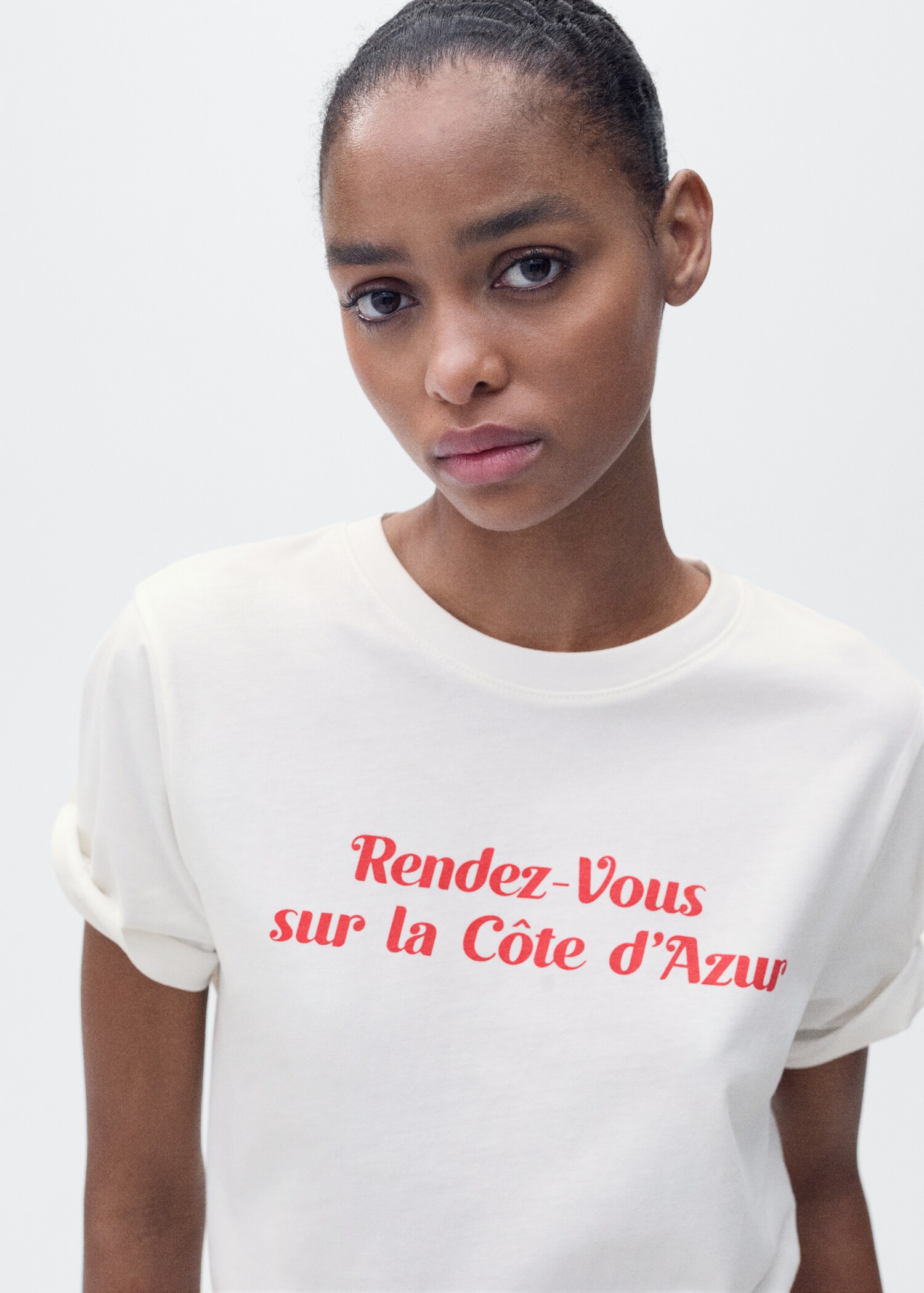 Short-sleeved printed t-shirt - Details of the article 1