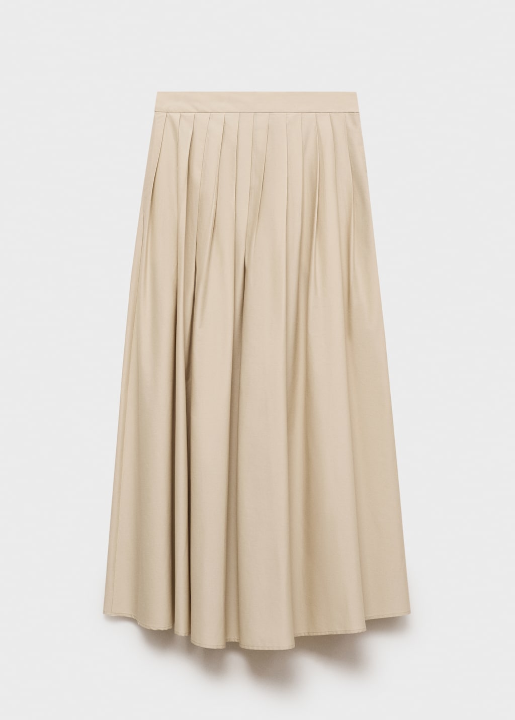 Flared skirt with pleated detail - Women | MANGO USA
