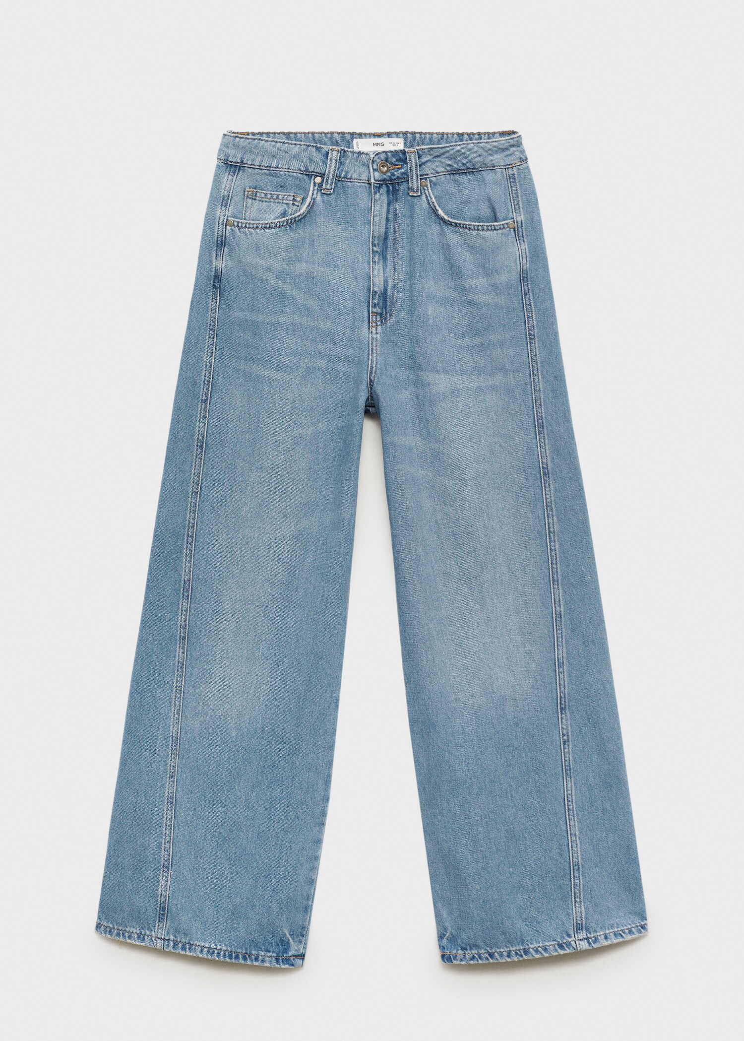 Jeans wideleg tiro medio - Artículo sin modelo