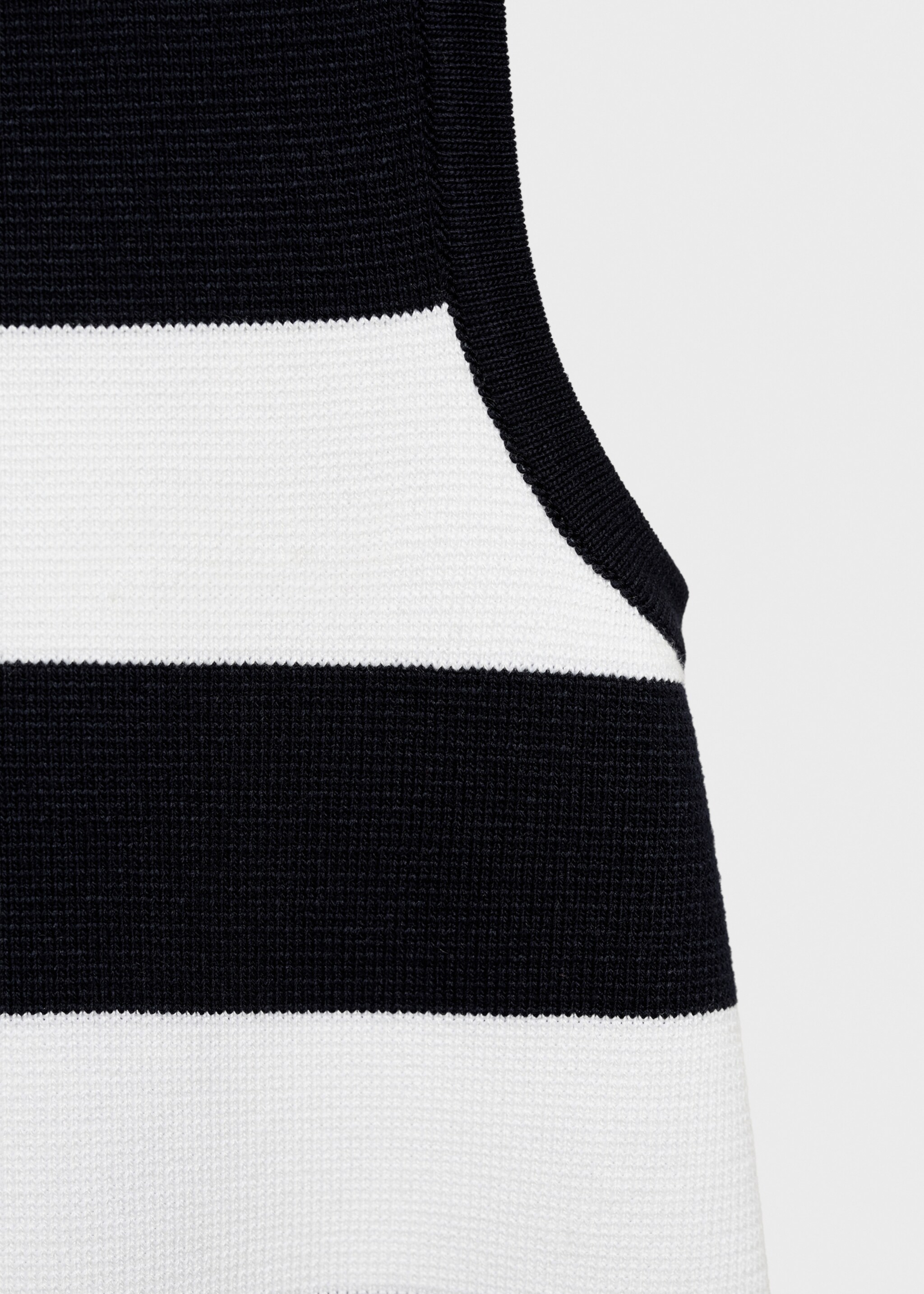 Vestido punto rayas combinadas - Detalle del artículo 0