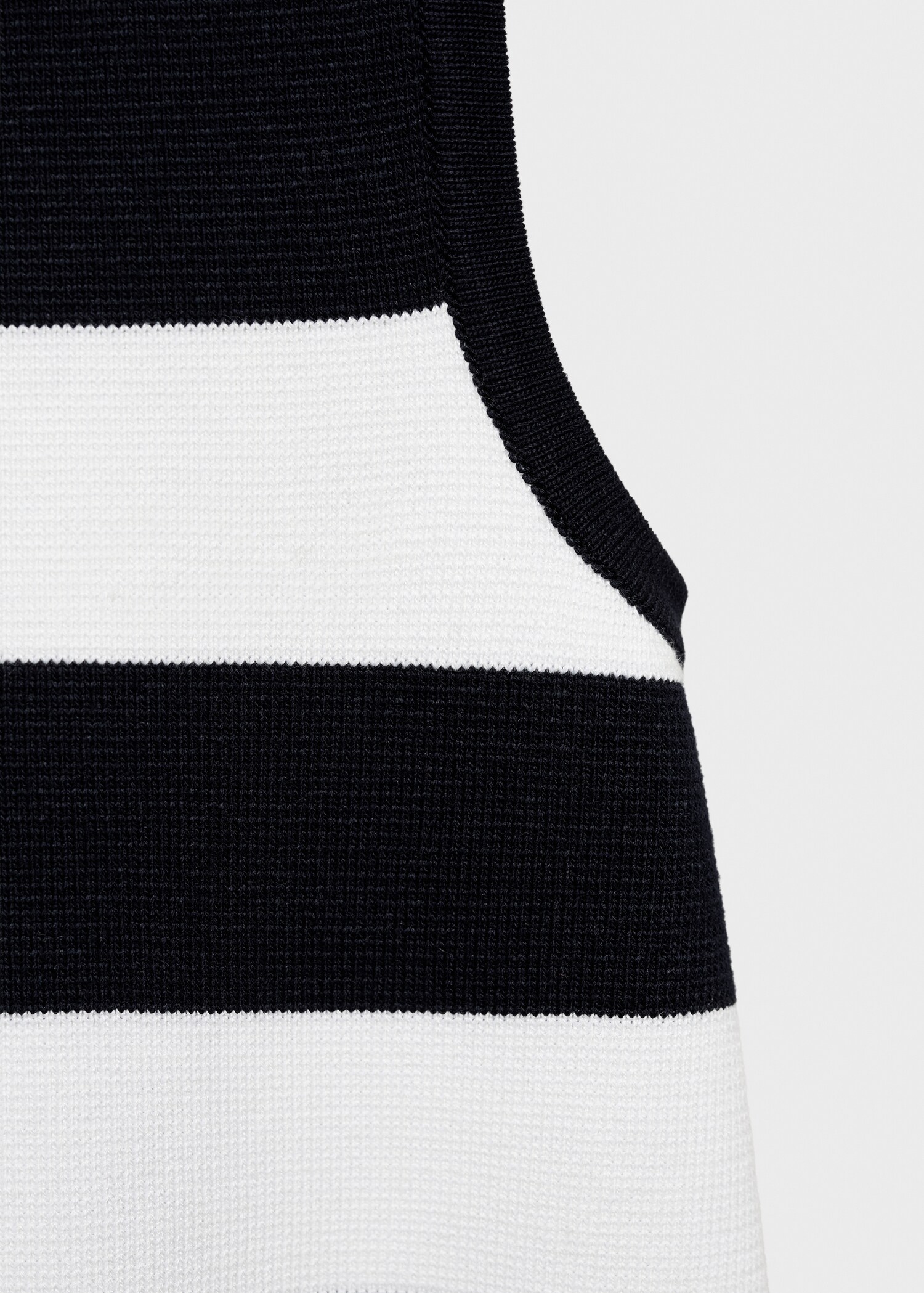 Vestido punto rayas combinadas - Detalle del artículo 0