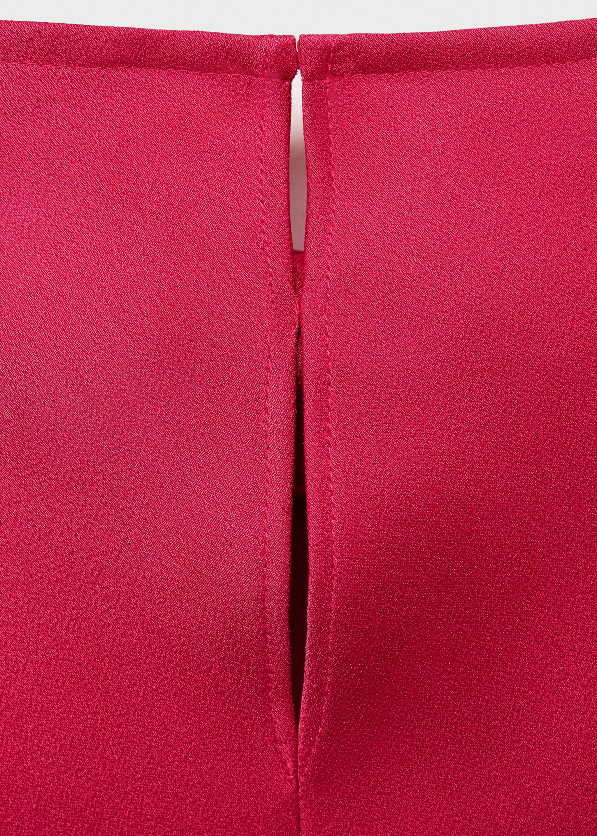 Satin blouse with draped neck - Details of the article 0