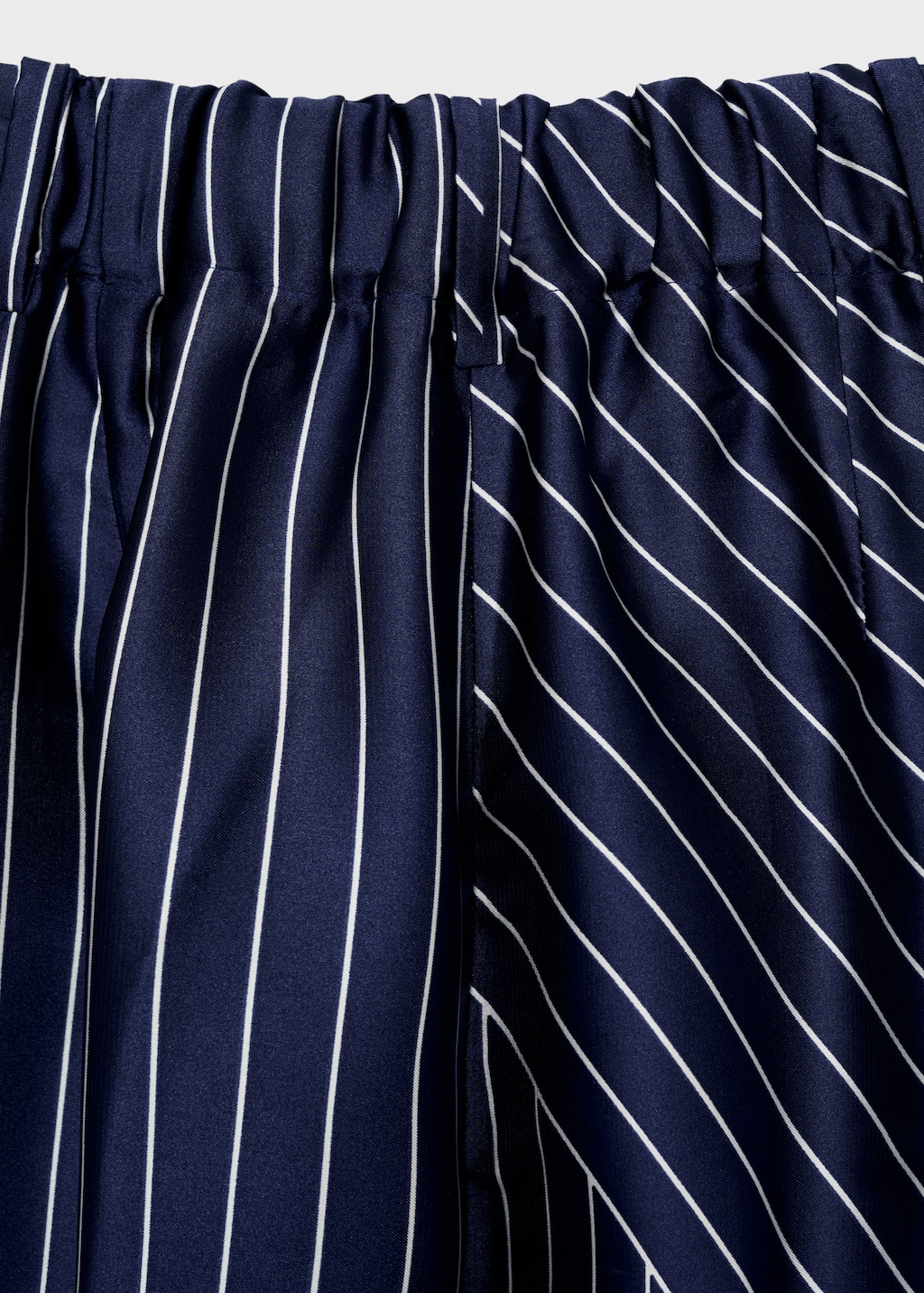 Thumbnail of Satin pants with combined stripes - Blue