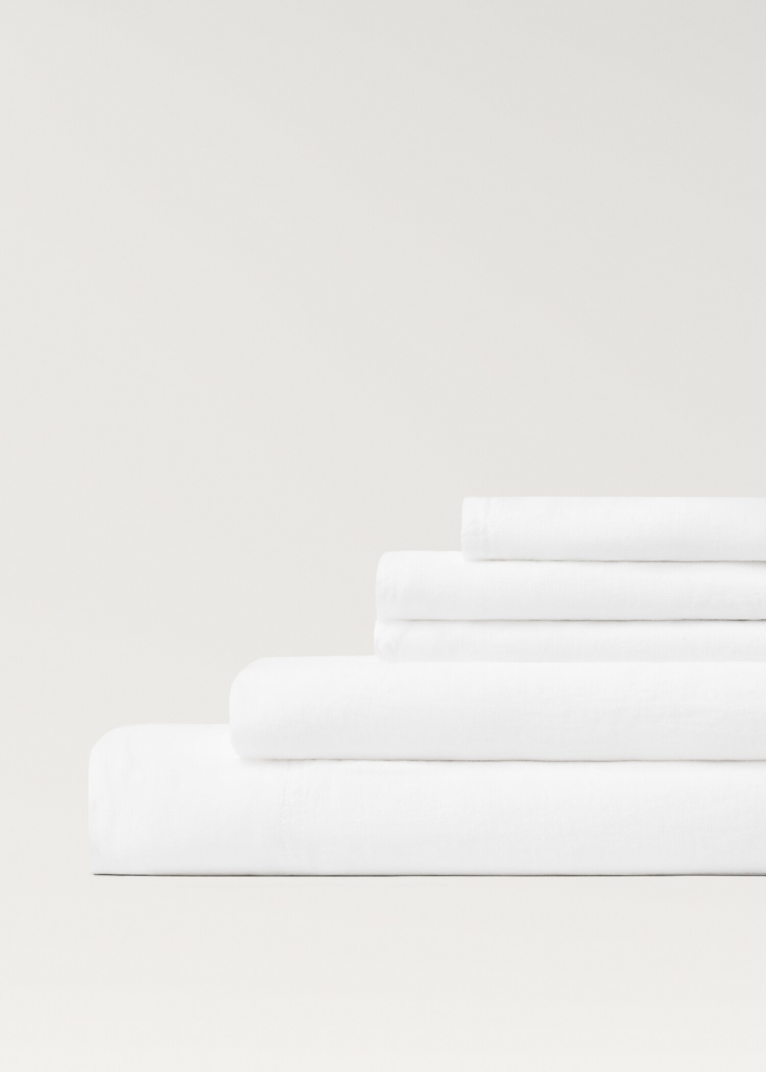 Linen washed top sheet bed 90 cm - Details of the article 2