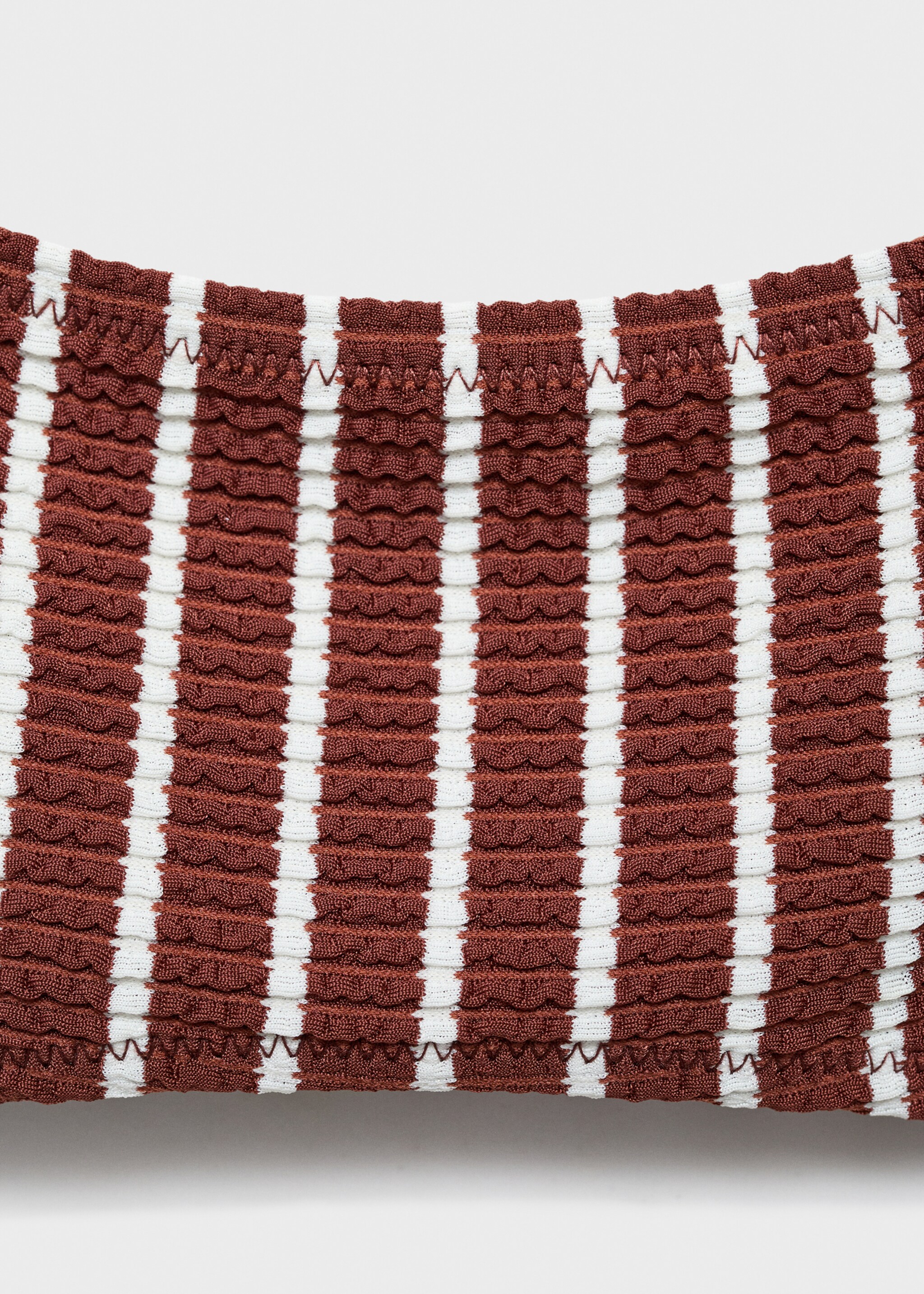 Top bikini canalé rayas - Detalle del artículo 0