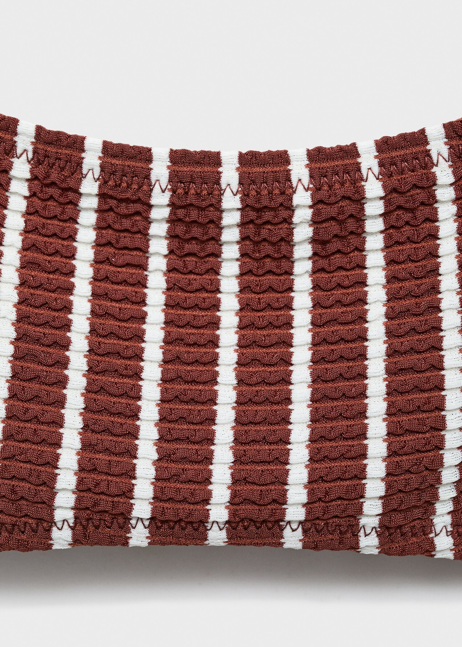 Top bikini canalé rayas - Detalle del artículo 0