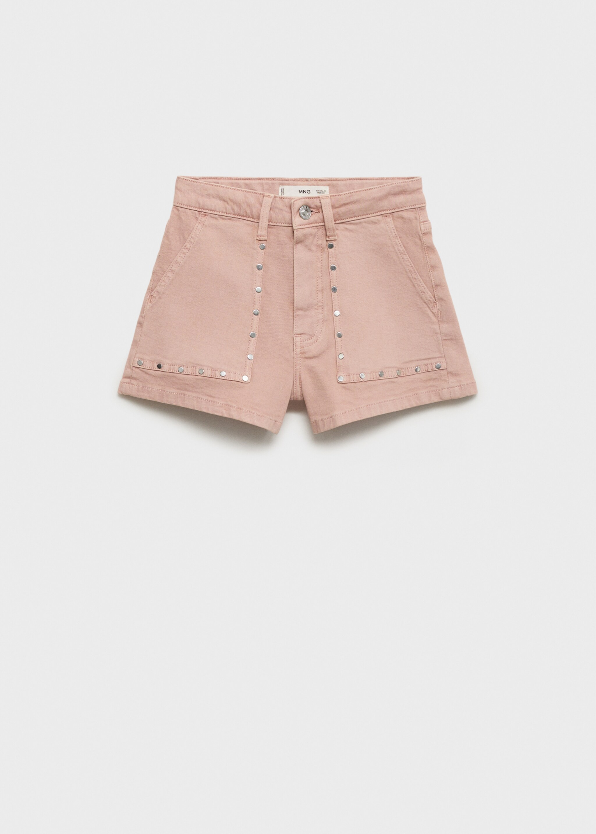 Studded denim shorts - Article without model
