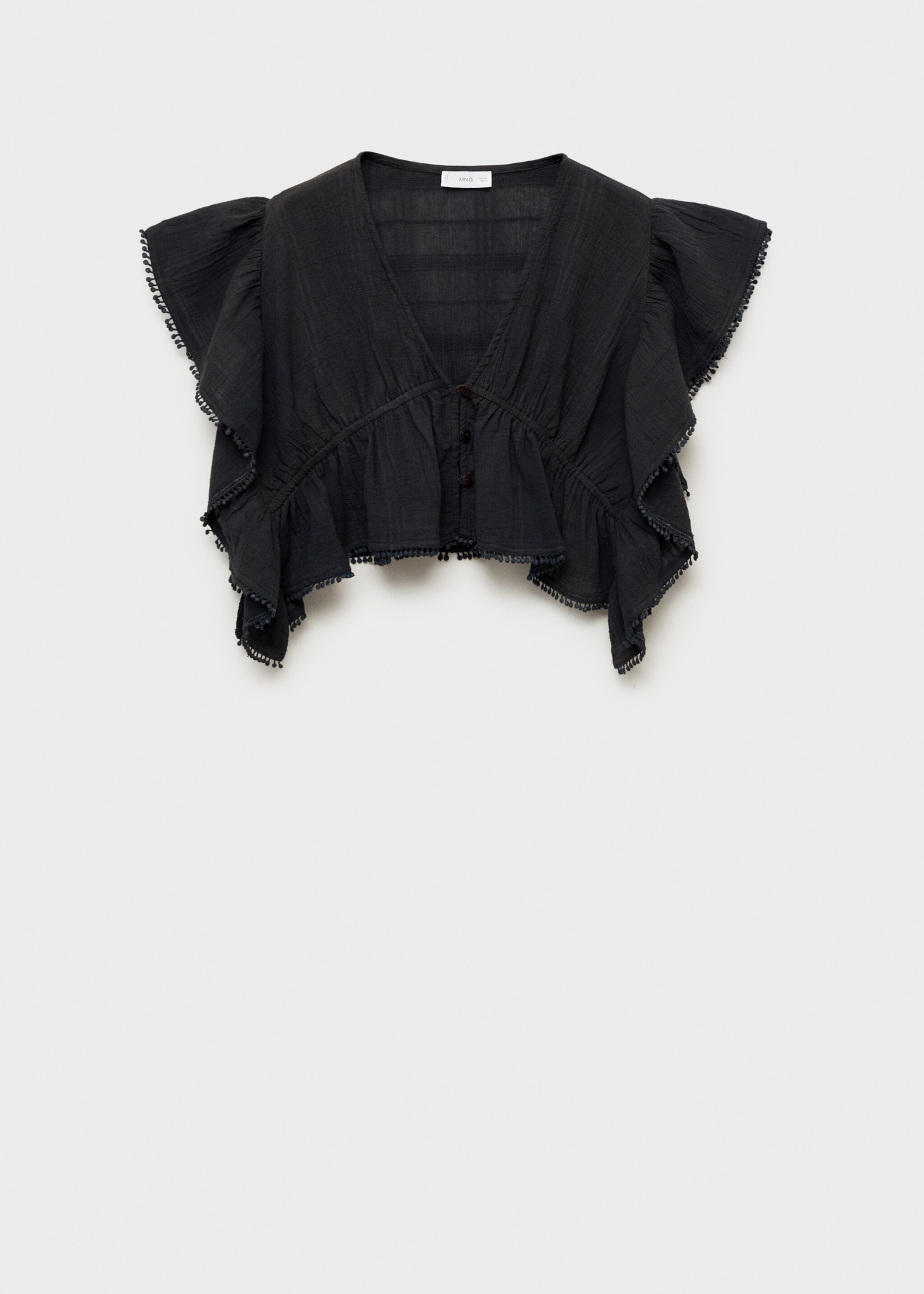 Ruffled crop blouse - Article without model