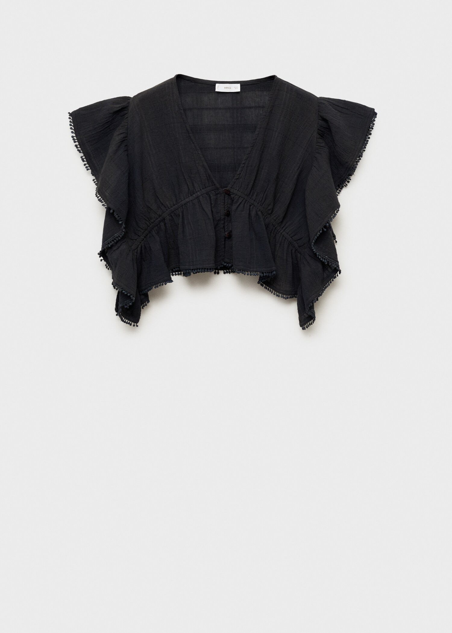 Ruffled crop blouse - Article without model