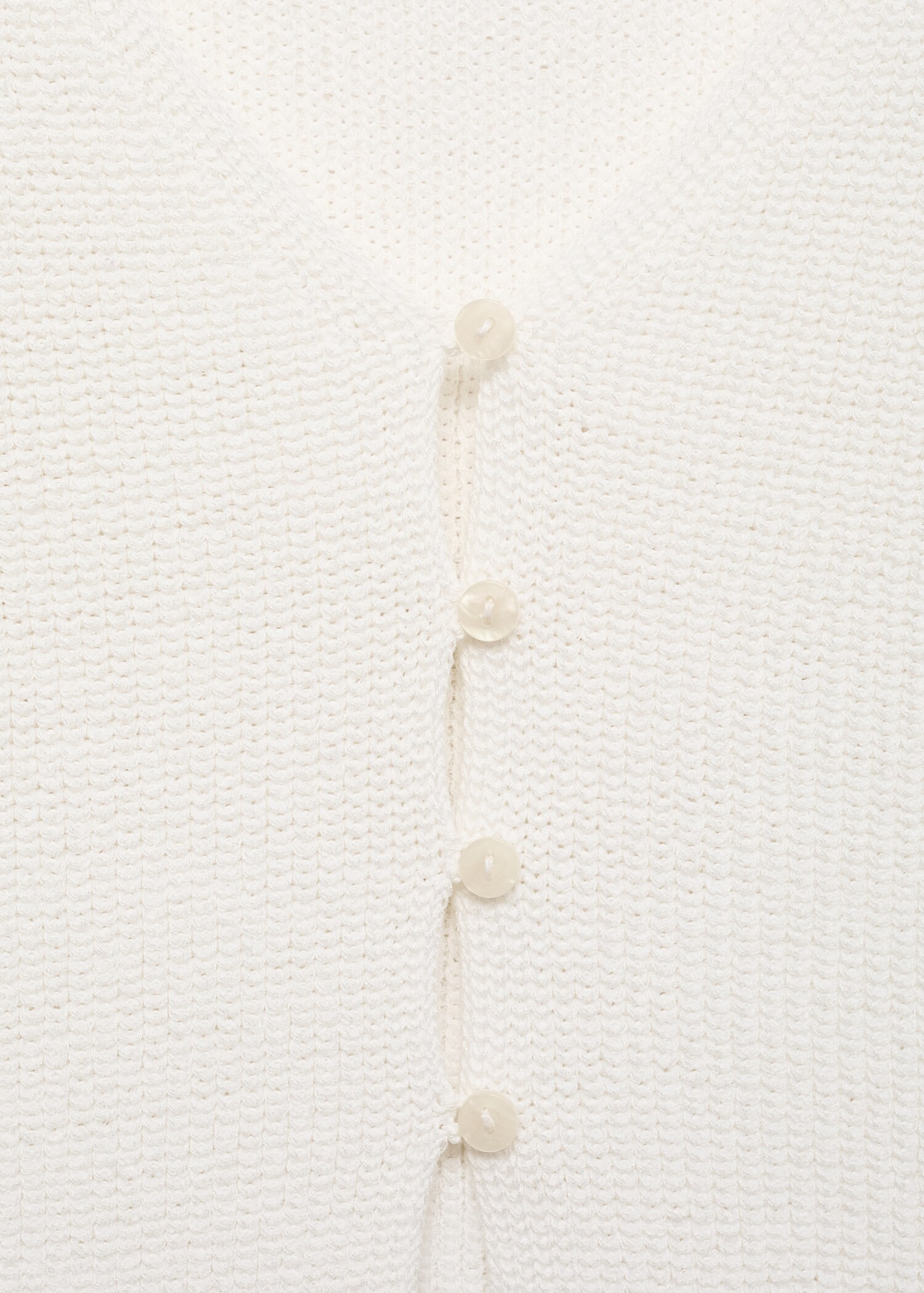 Buttoned knit top - Details of the article 8