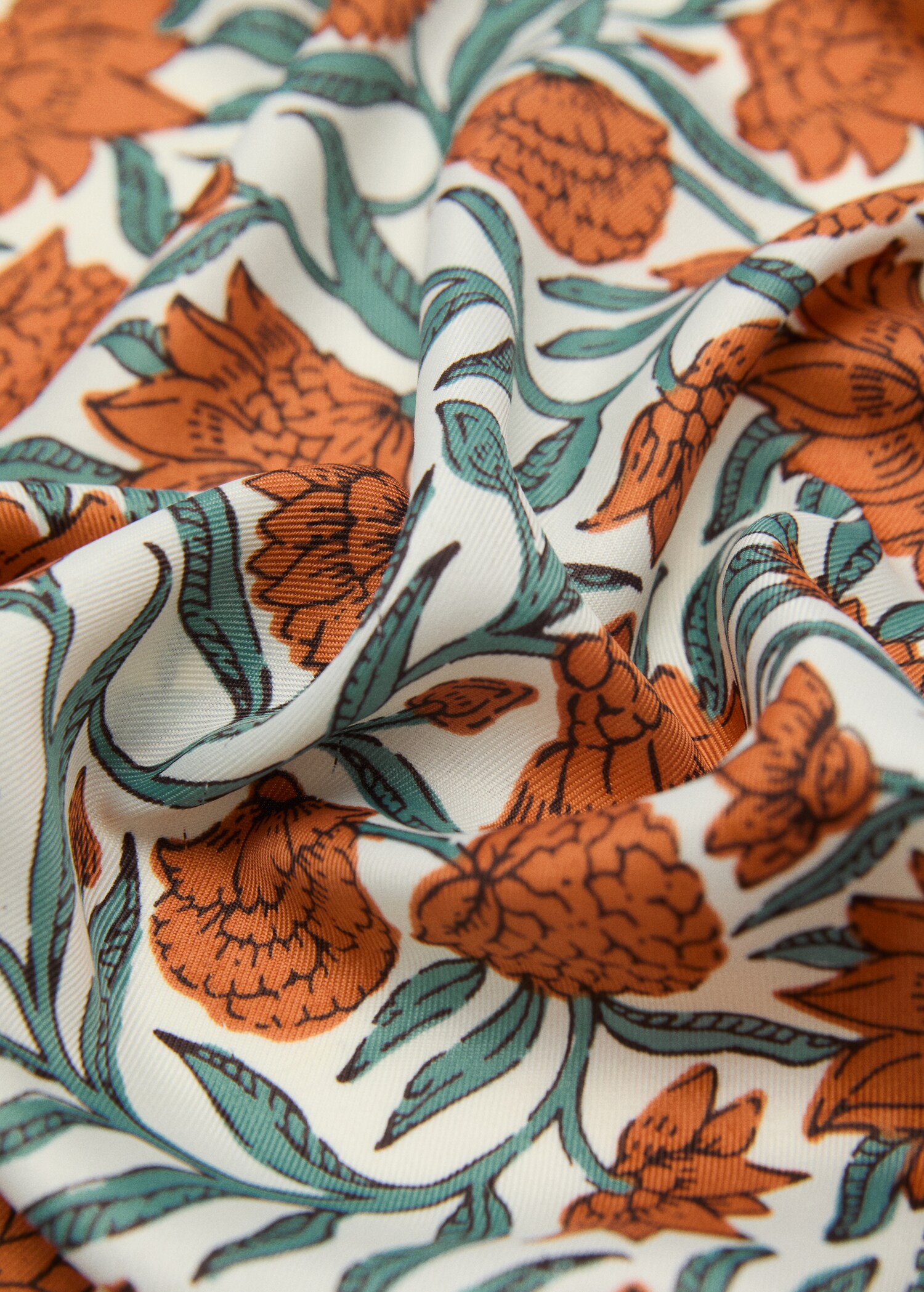 Floral-print scarf - Medium plane