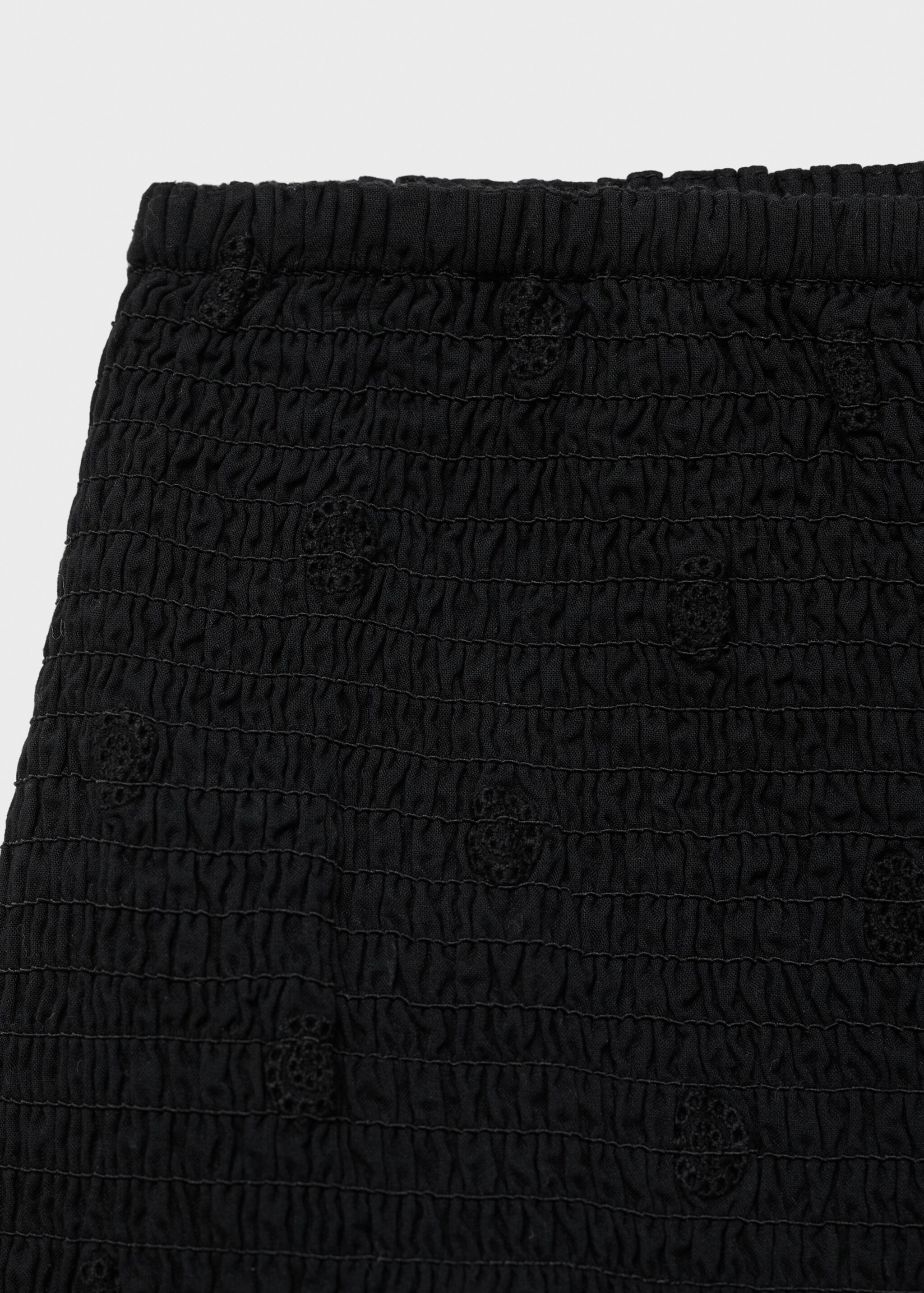 Ruffled gathered mini skirt - Details of the article 0