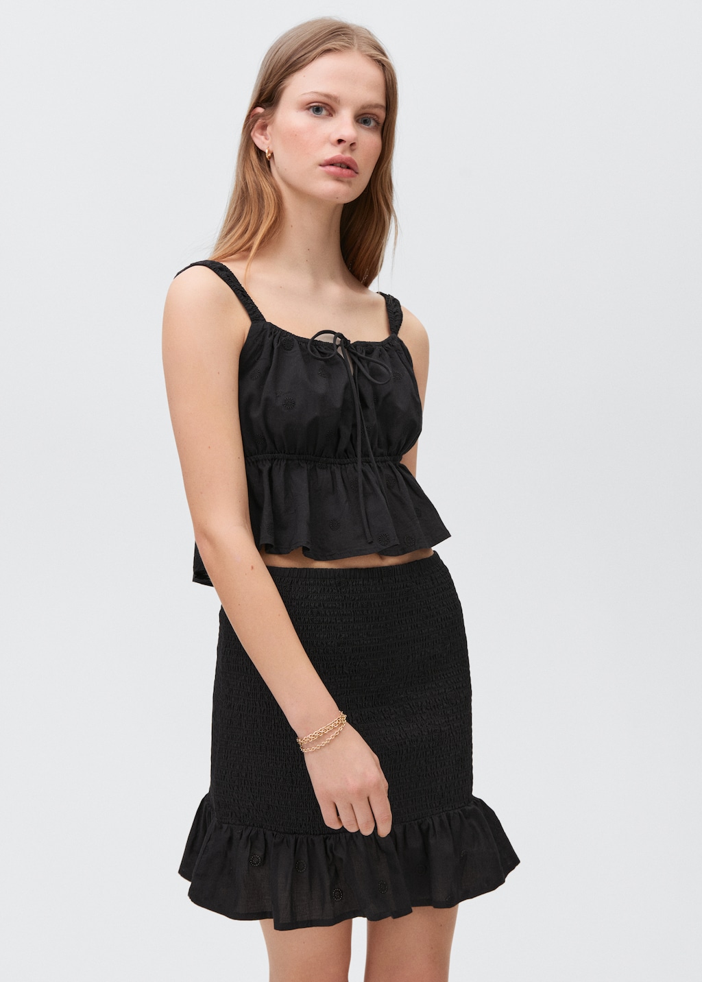 Fluted hem skirt - Teen | MANGO Gambia
