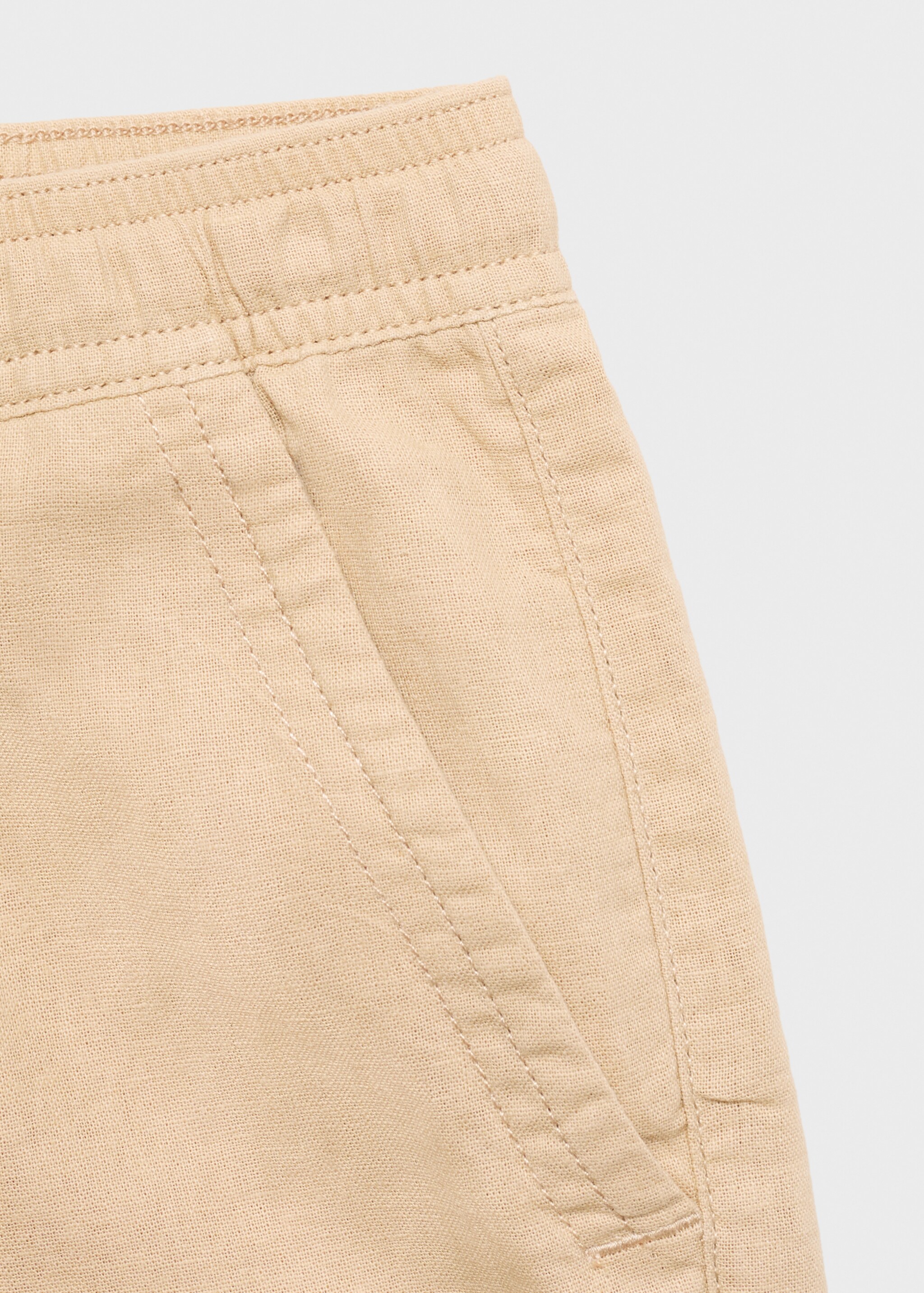 Bermudas lino cintura elástica - Detalle del artículo 0