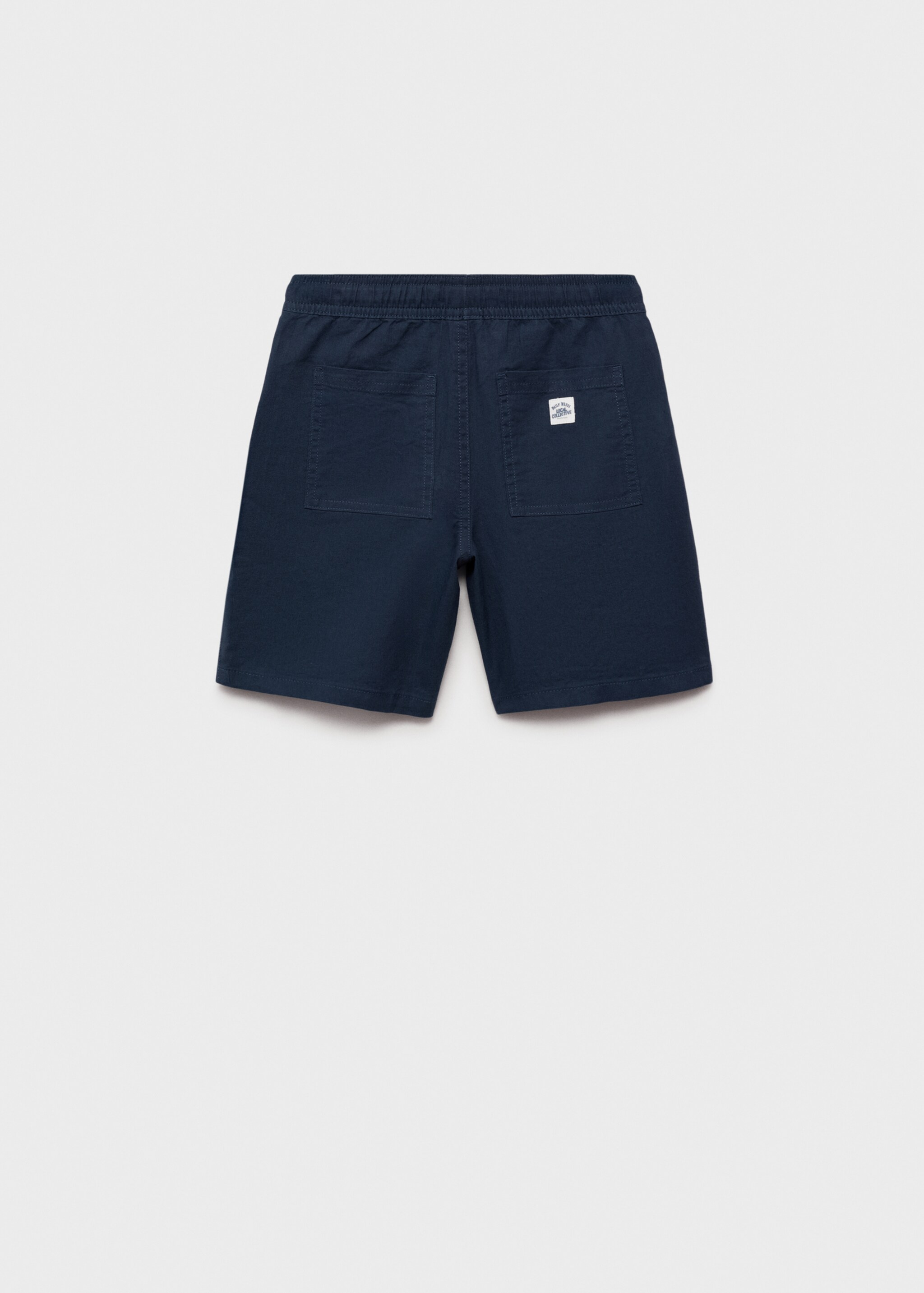 Leinen-Bermudashorts mit Gummibund - Rückseite des Artikels