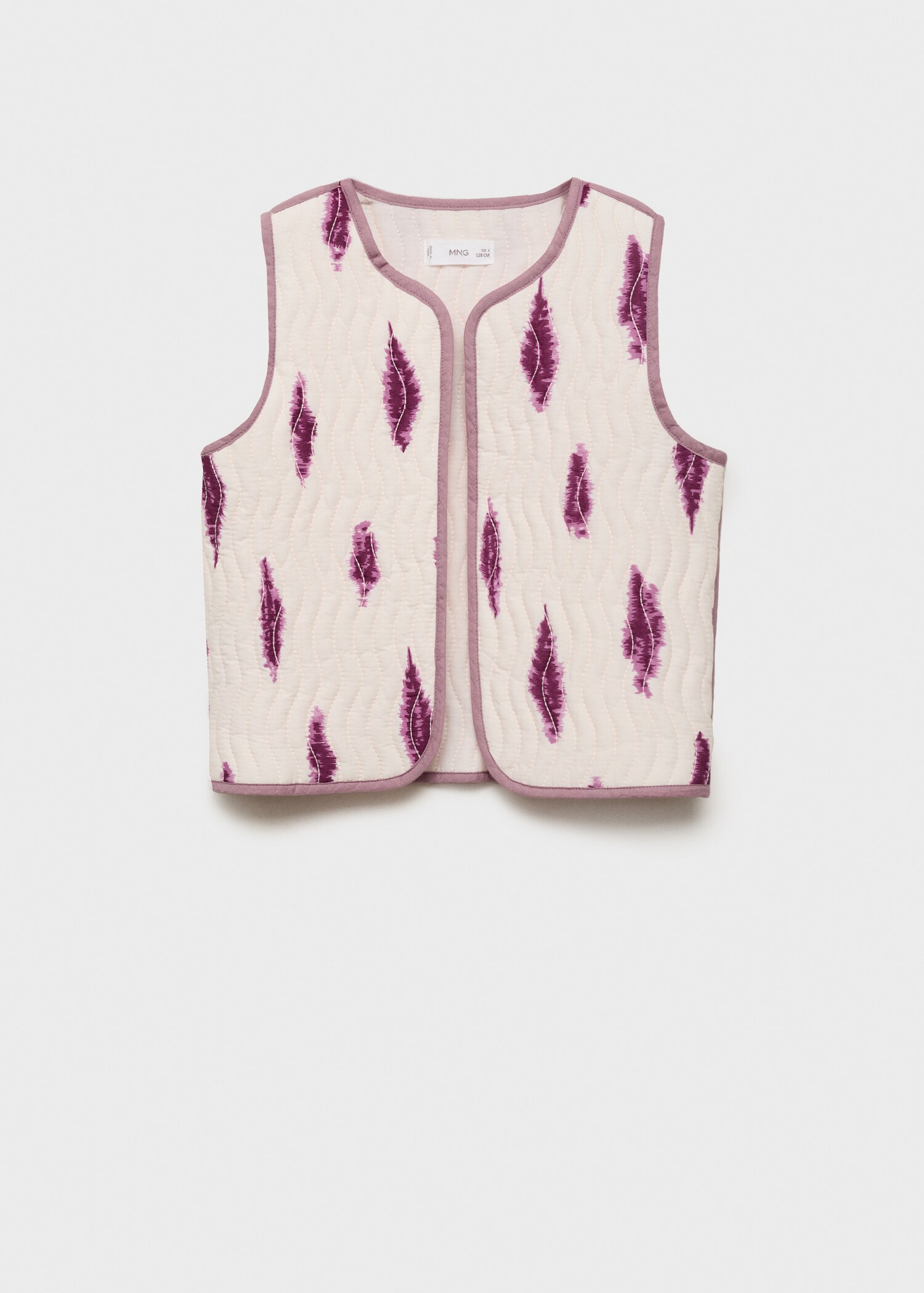 Printed quilted gilet - Article without model