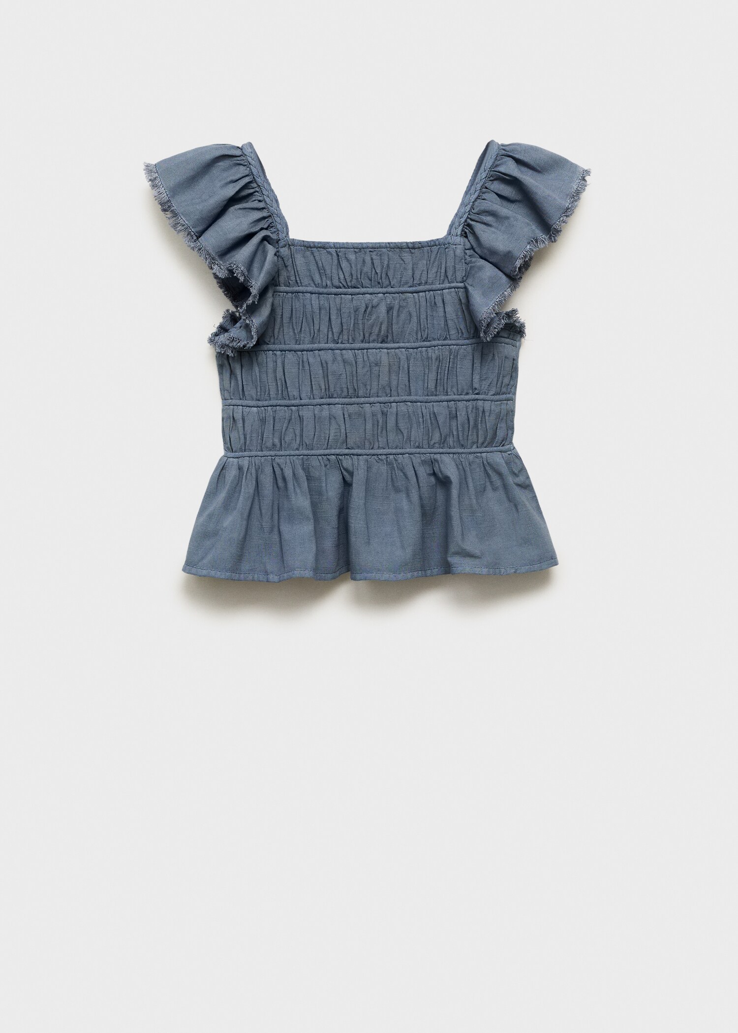 Ruched blouse with ruffles - Article without model
